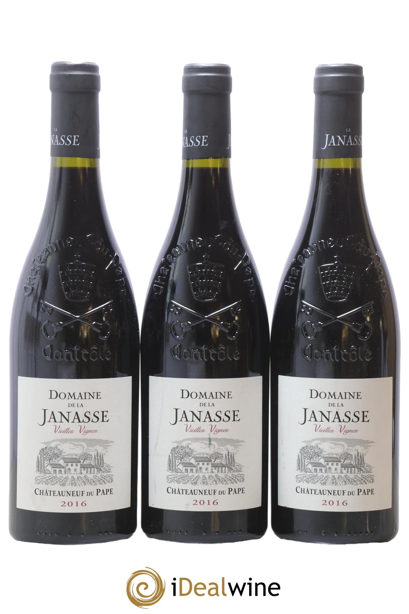 Châteauneuf-du-Pape Cuvée Vieilles Vignes La Janasse (Domaine de) 2016 - Lot of 3 bottles - 0