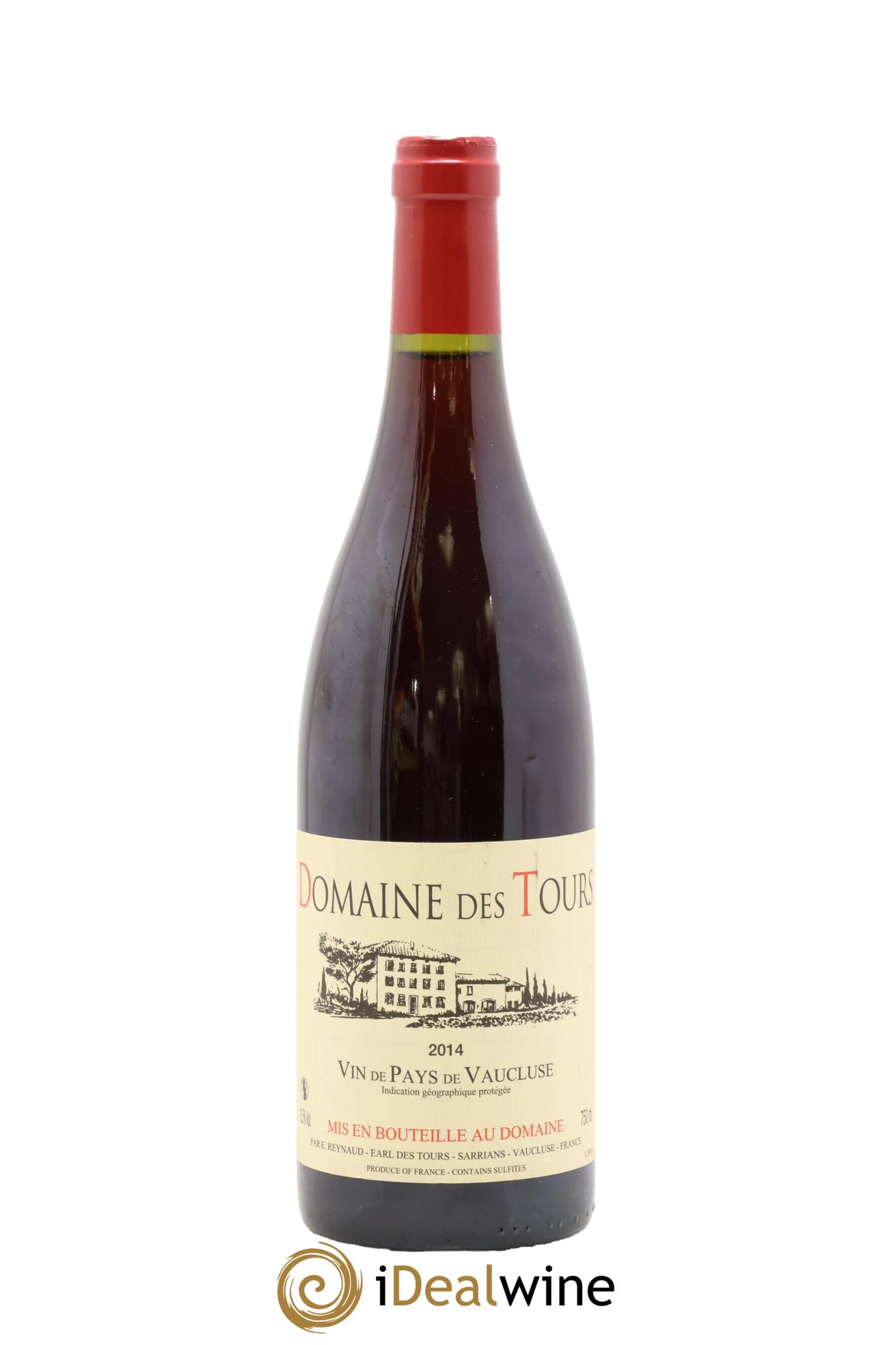 Vaucluse (Vin de Pays de Vaucluse) Domaine des Tours Emmanuel Reynaud 2014 - Lot de 1 bouteille - 0