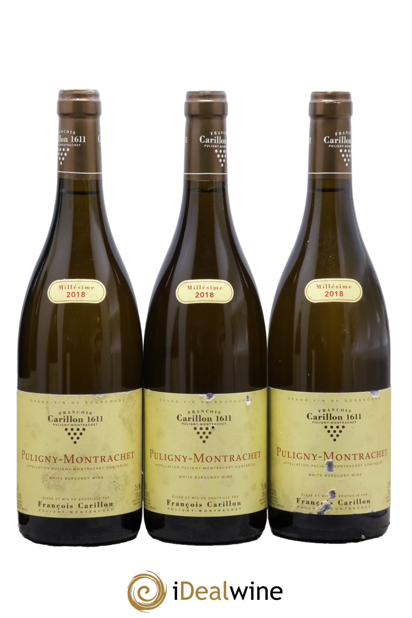 Puligny-Montrachet François Carillon 2018 - Lot de 3 bouteilles - 0