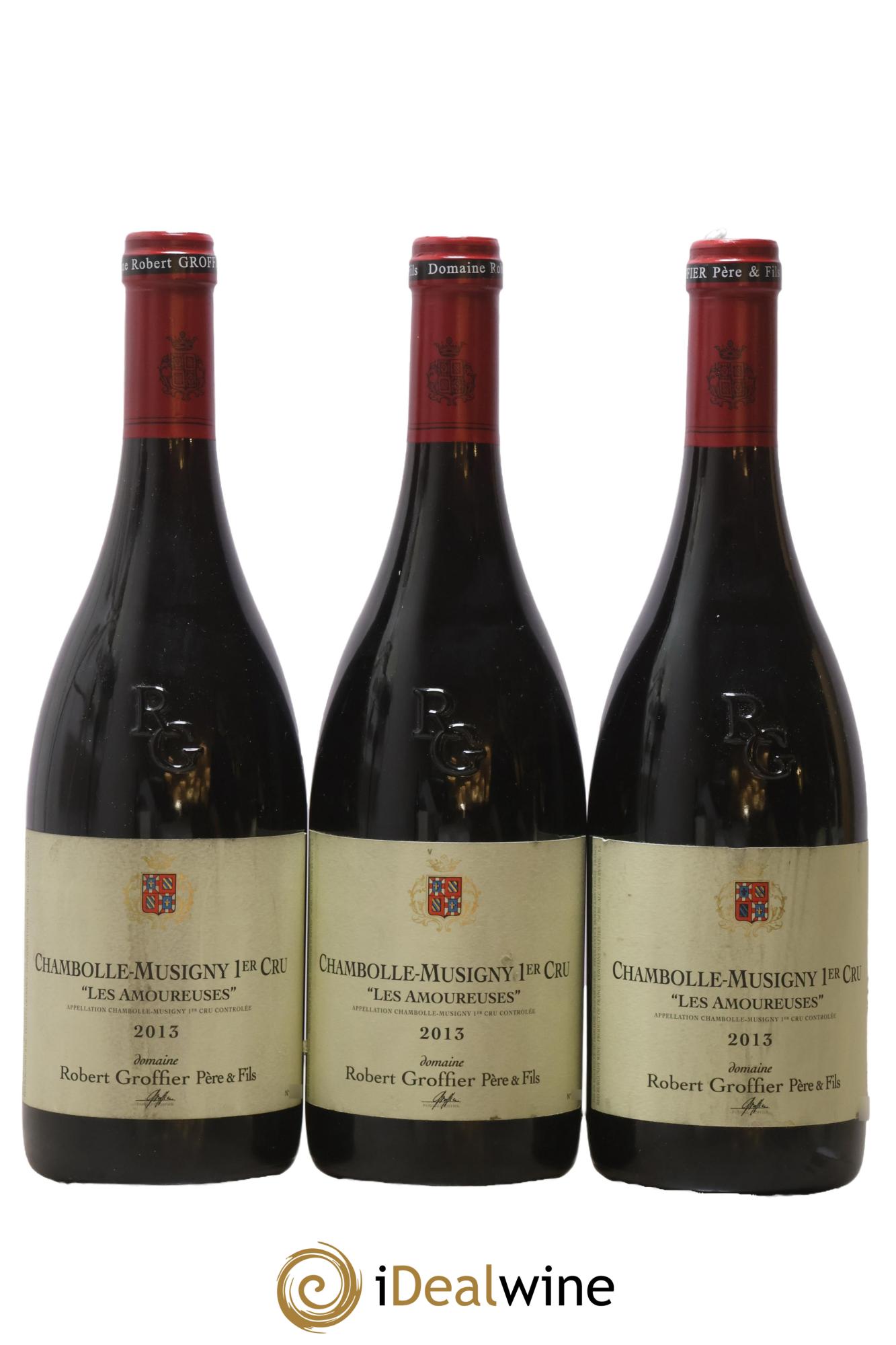 Chambolle-Musigny 1er Cru Les Amoureuses Robert Groffier Père & Fils (Domaine) 2013 - Lot de 3 bouteilles - 0