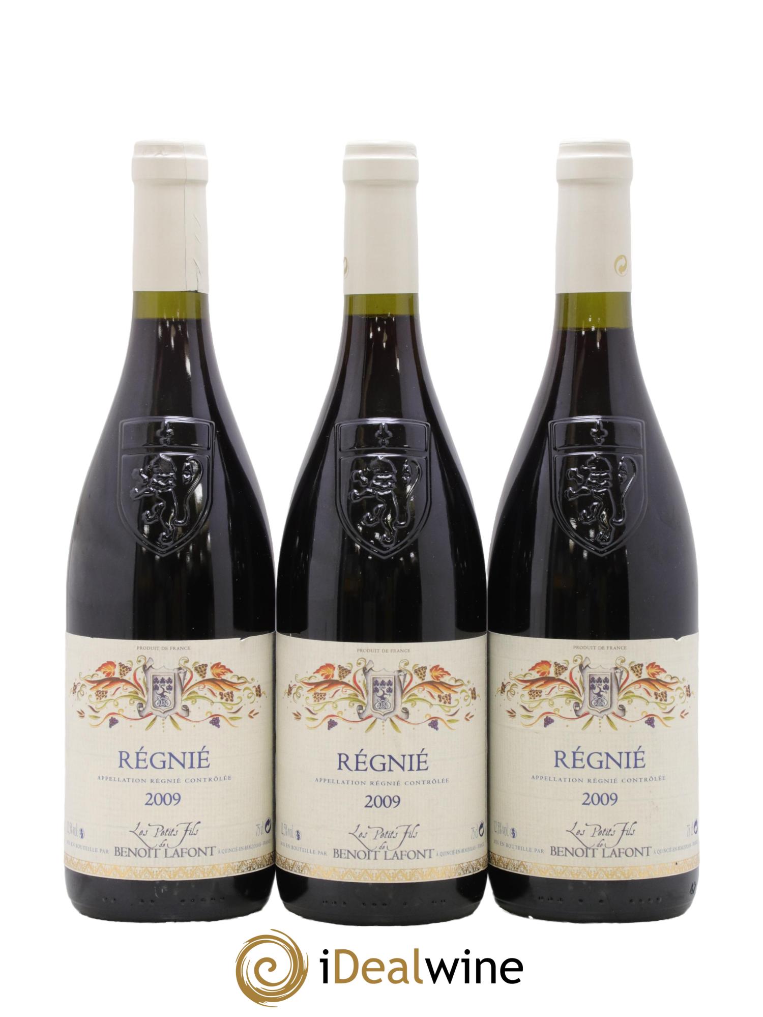 Régnié Les Petits Fils de Benoit Lafont 2009 - Posten von 3 Flaschen - 0