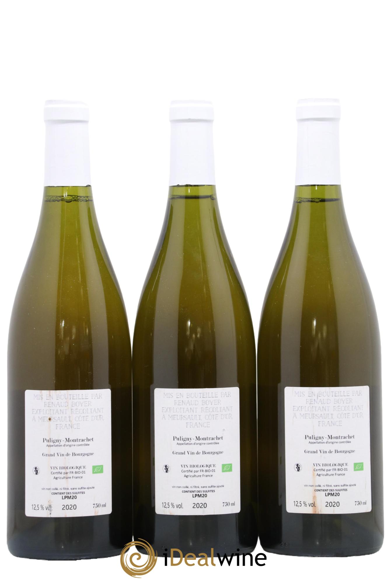 Puligny-Montrachet Les Reuchaux Renaud Boyer 2020 - Lot de 3 bouteilles - 1