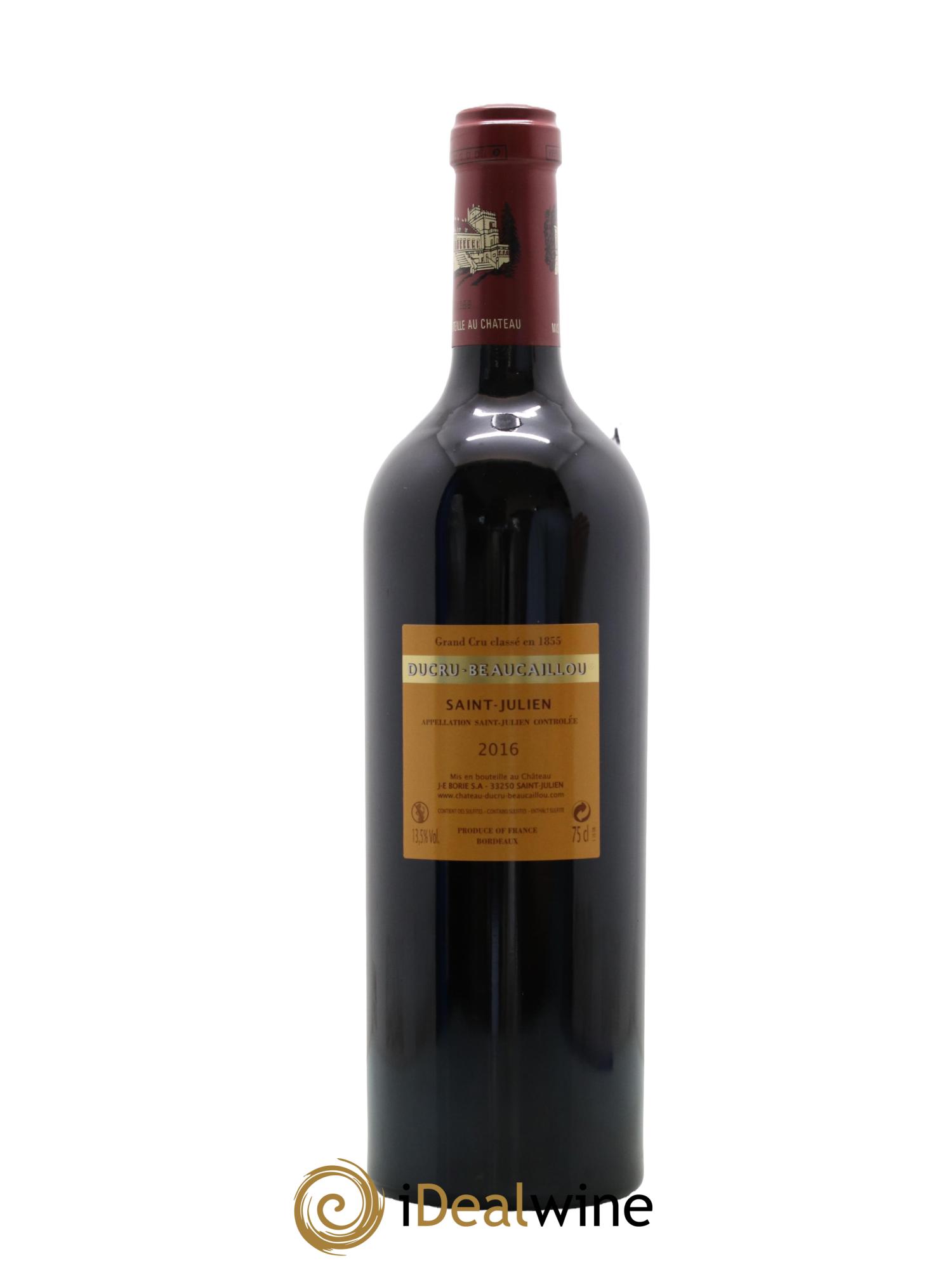 Château Ducru Beaucaillou 2ème Grand Cru Classé 2016 - Lot de 1 bouteille - 1
