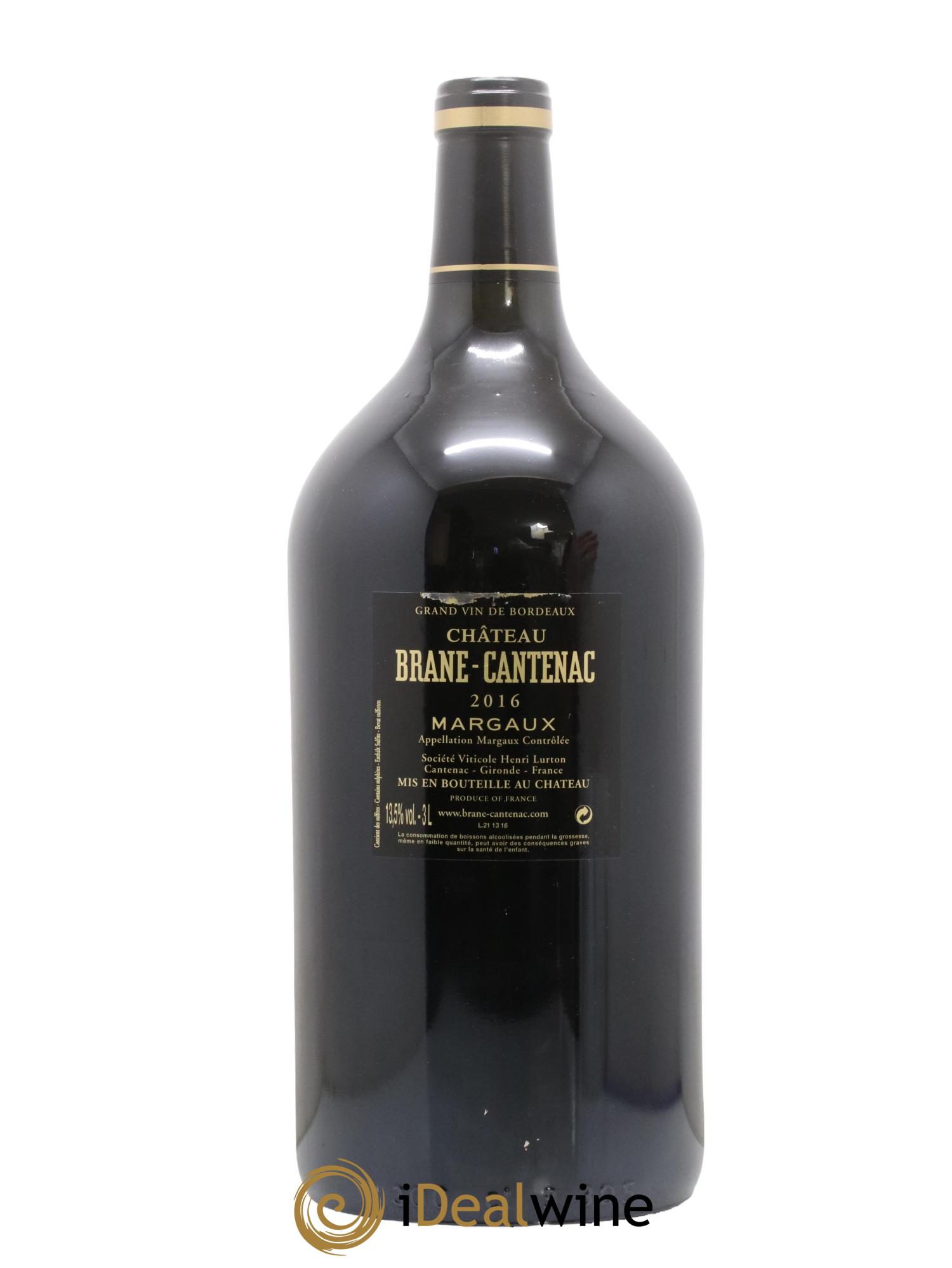 Château Brane Cantenac 2ème Grand Cru Classé 2016 - Lot de 1 double magnum - 2