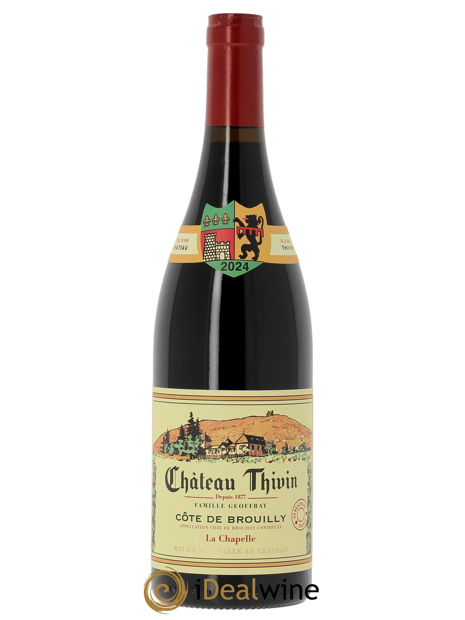 Côte de Brouilly Cuvée La Chapelle Château Thivin  2024 - Lotto di 1 bottiglia - 0