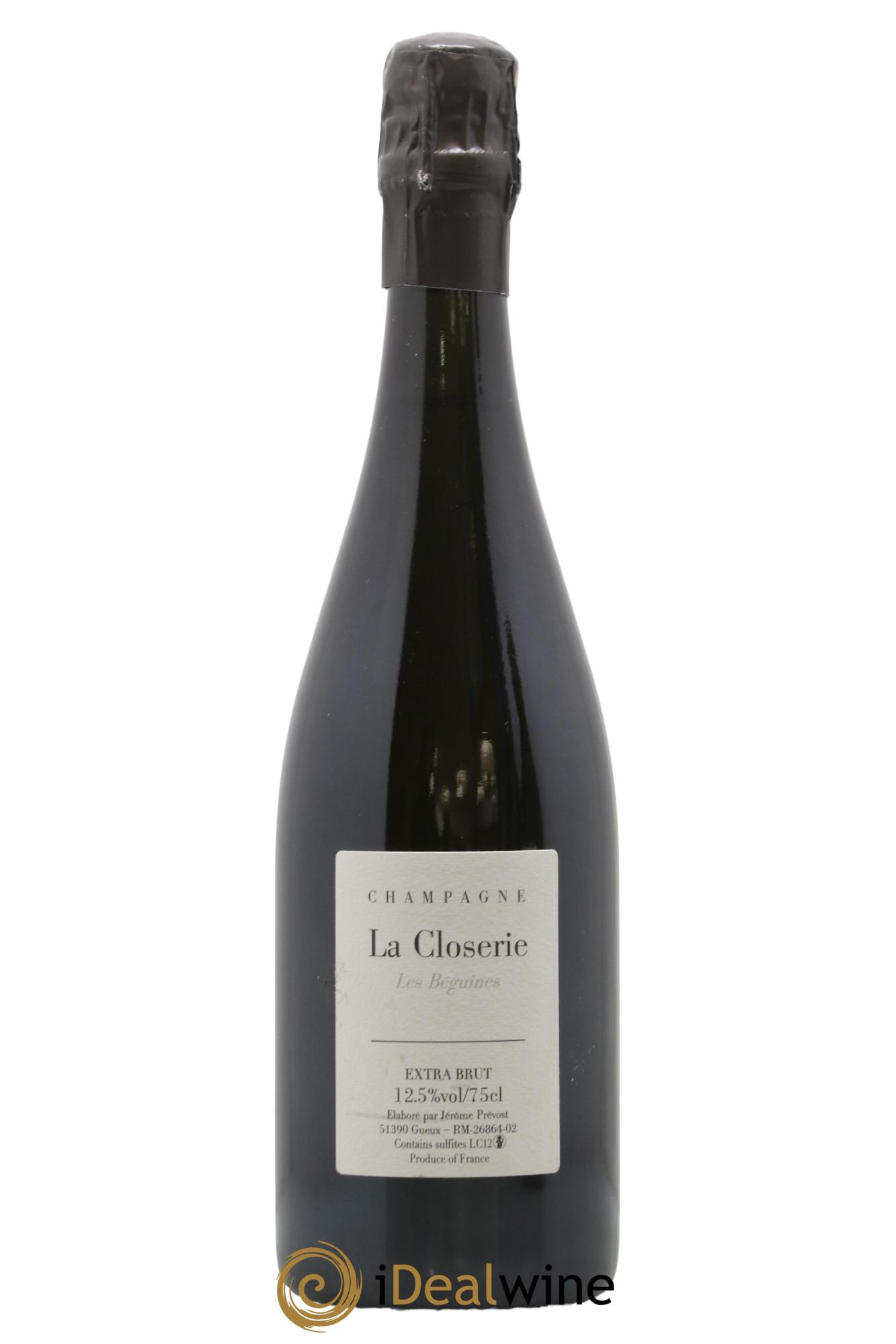 Les Béguines Extra-Brut Jérôme Prévost 2012 - Lot de 1 bouteille - 0