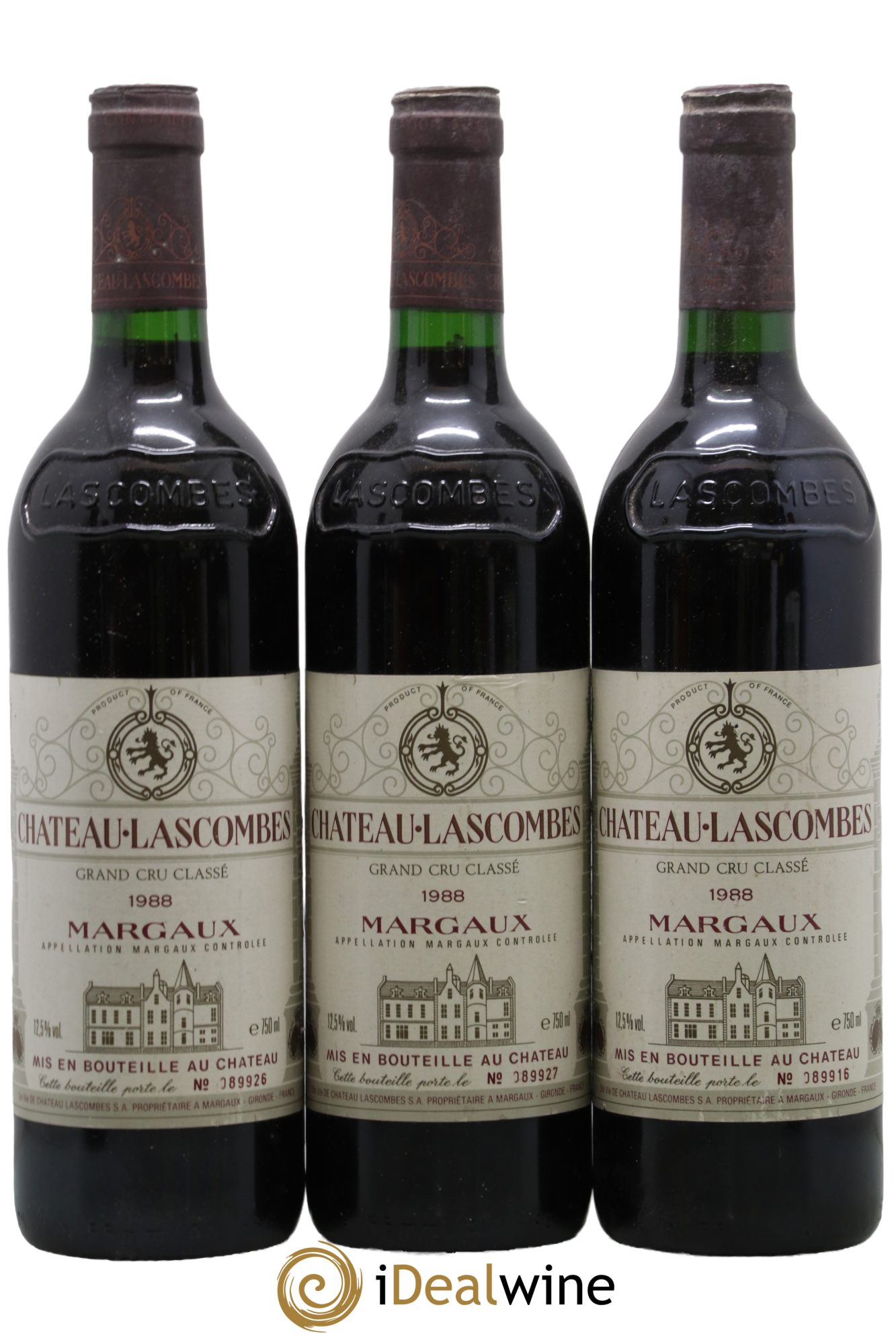 Château Lascombes 2ème Grand Cru Classé 1988 - Lot of 3 bottles - 0