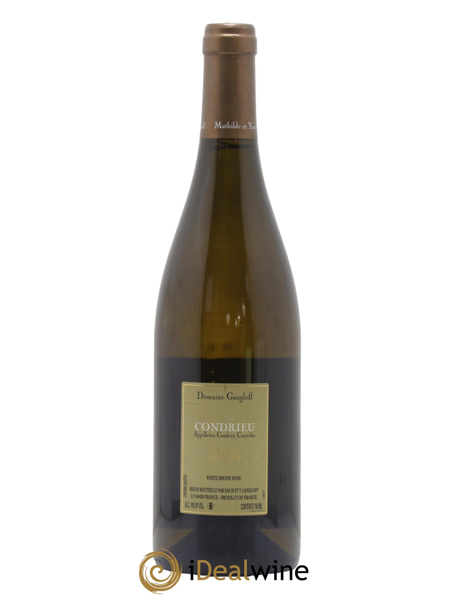 Condrieu Domaine Gangloff (Domaine) 2016 - Lot de 1 bouteille - 1