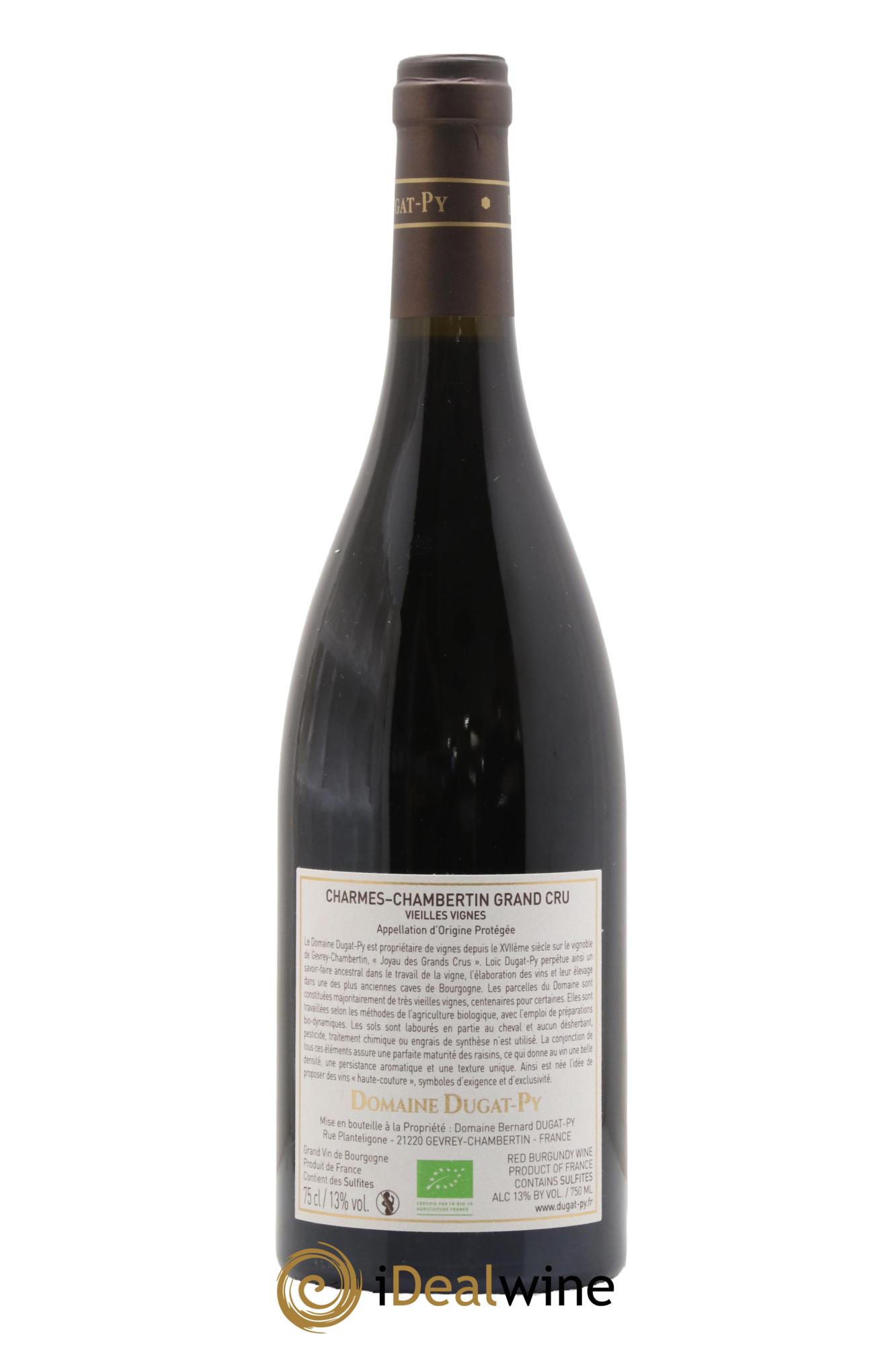 Charmes-Chambertin Grand Cru Vieilles Vignes Dugat-Py 2019 - Posten von 1 Flasche - 1