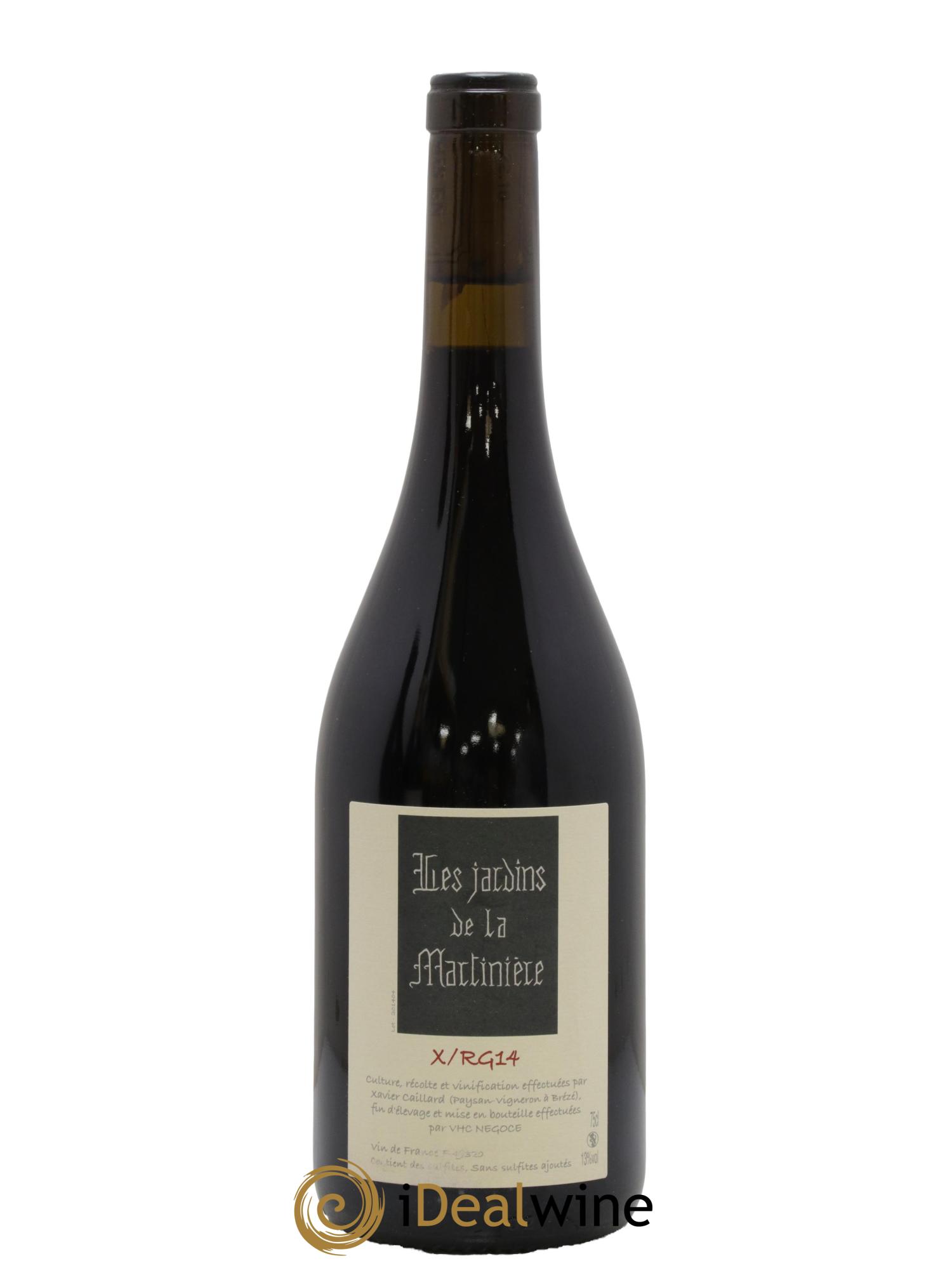 Vin de France X/RG14 Les Jardins de la Martinière 2014 - Lot de 1 bouteille - 0