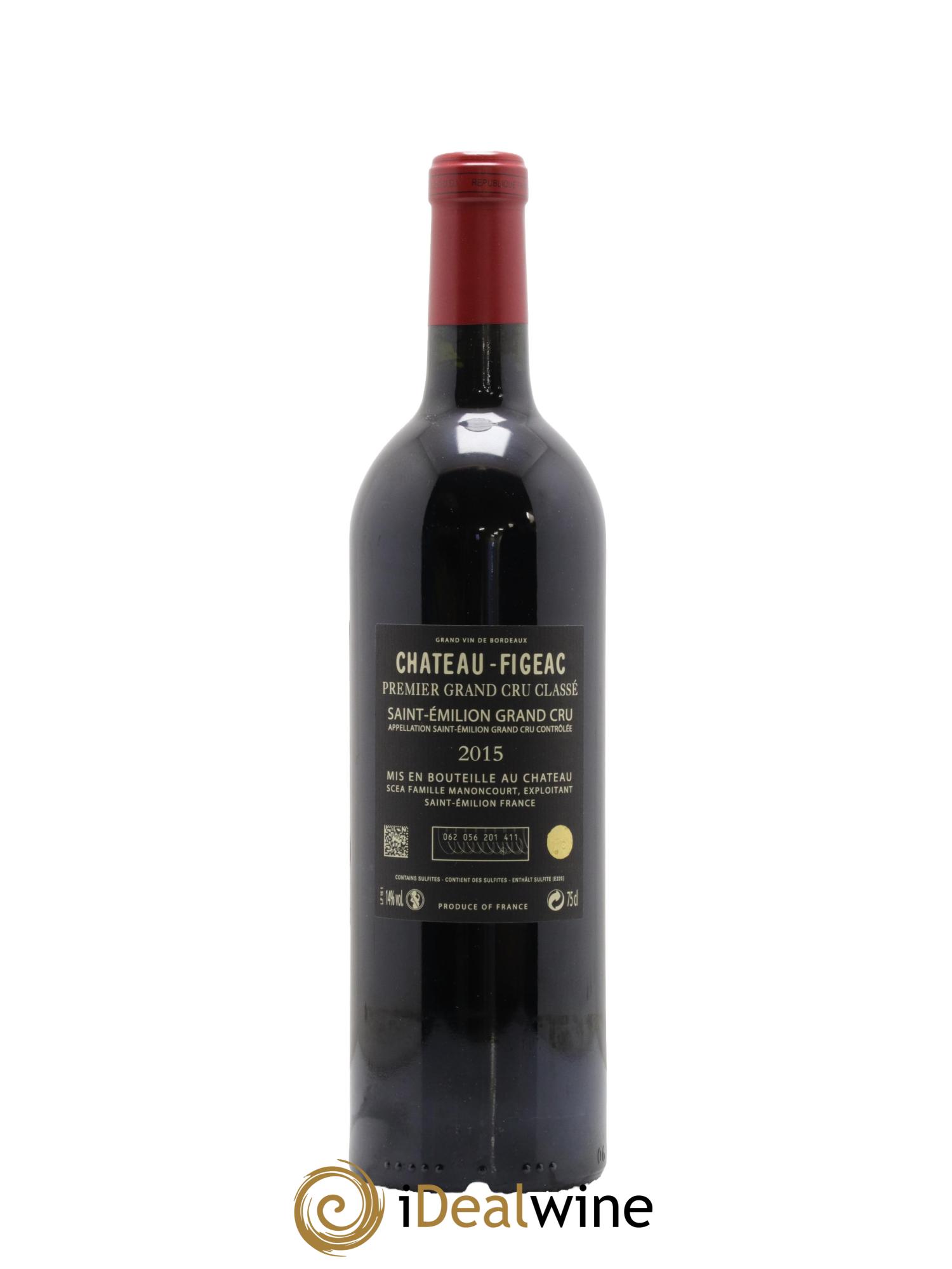 Château Figeac 1er Grand Cru Classé A 2015 - Lot of 1 bottle - 1