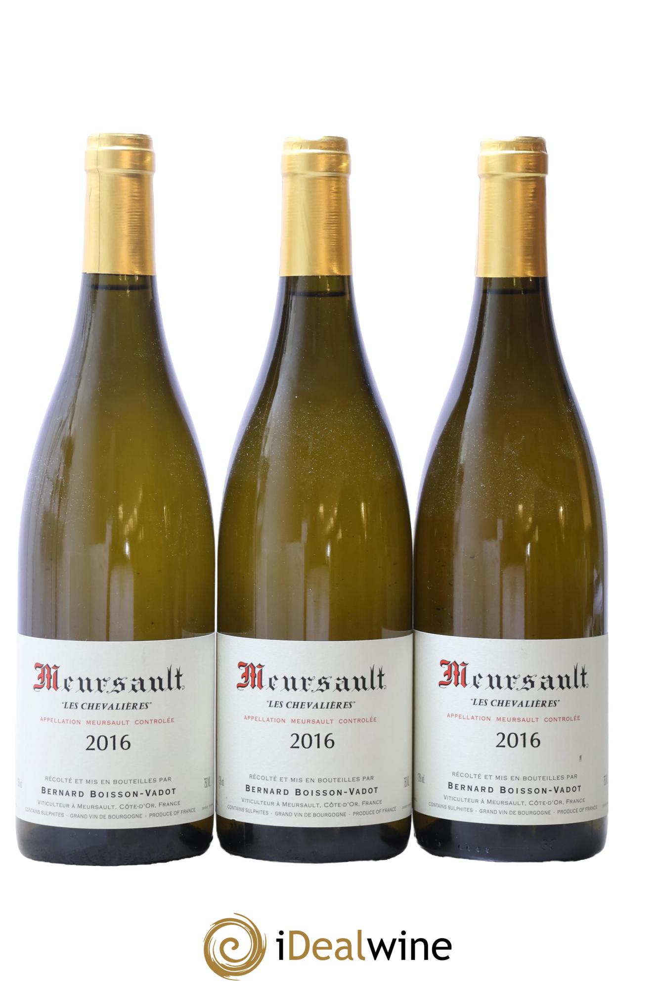 Meursault Les Chevalières Boisson-Vadot (Domaine) 2016 - Lot de 3 bouteilles - 0