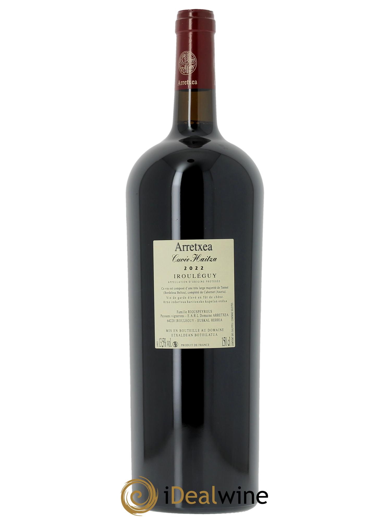 Irouléguy Cuvée Haitza Arretxea (Domaine)  2022 - Lot de 1 magnum - 1