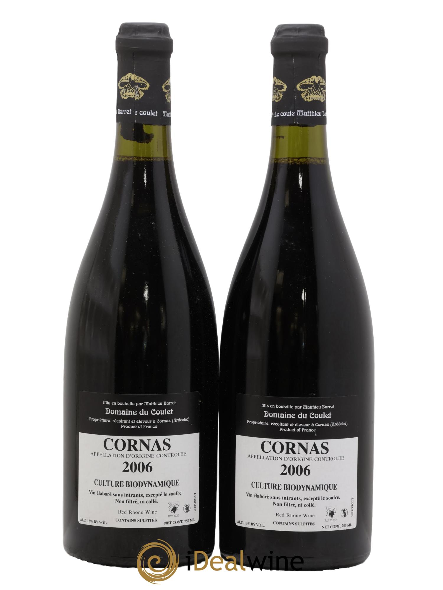 Cornas Les Terrasses du Serre Coulet (Domaine du) - Matthieu Barret 2006 - Lot de 2 bouteilles - 1