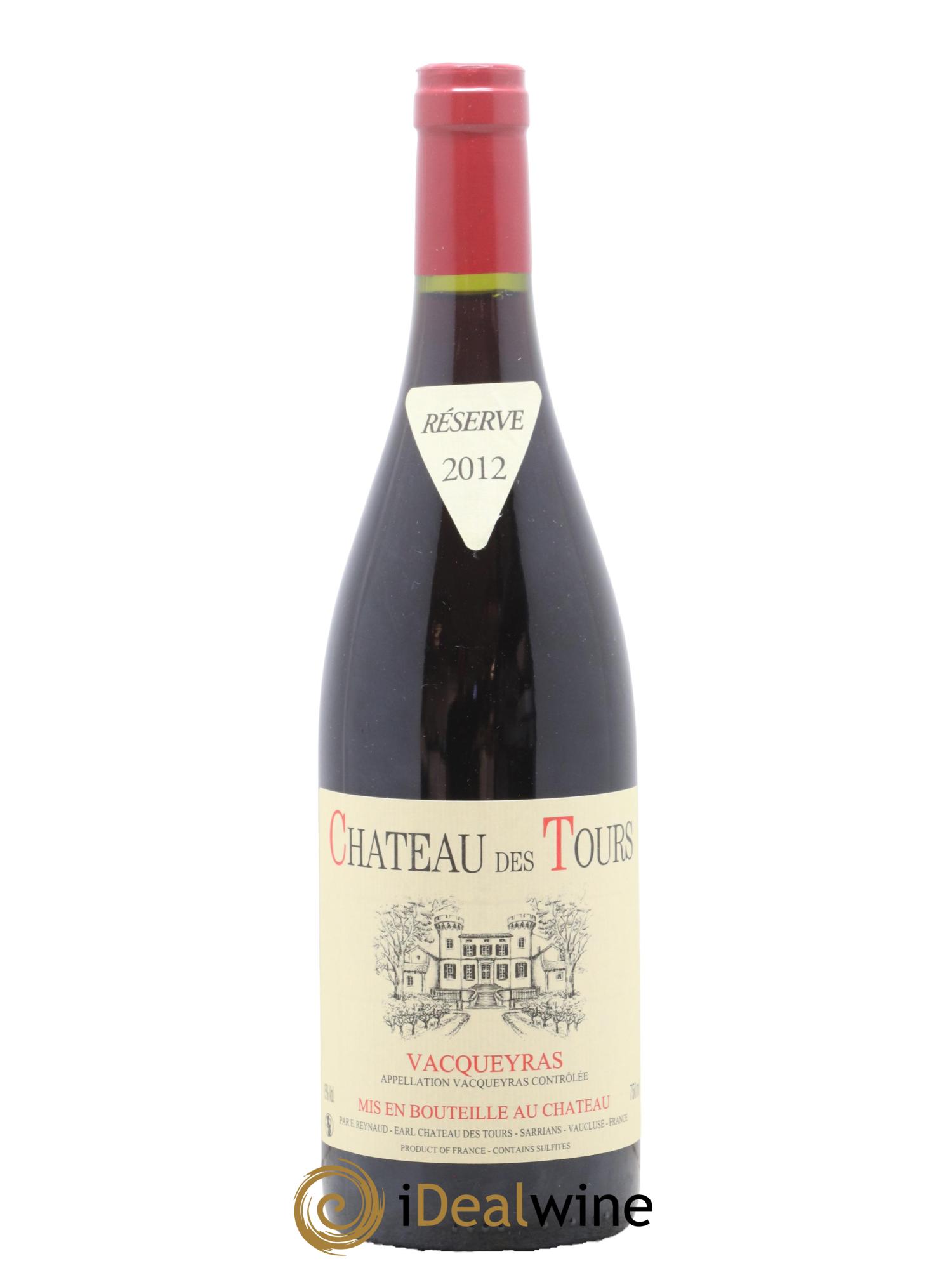 Vacqueyras Château des Tours Emmanuel Reynaud 2012 - Lot de 1 bouteille - 0