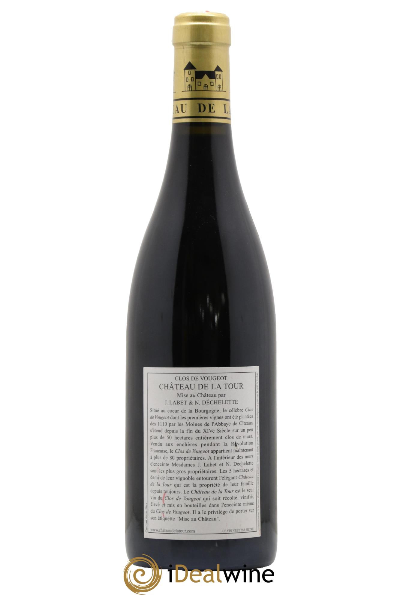 Clos de Vougeot Grand Cru Vieilles Vignes Château de La Tour 2013 - Lot de 1 bouteille - 1