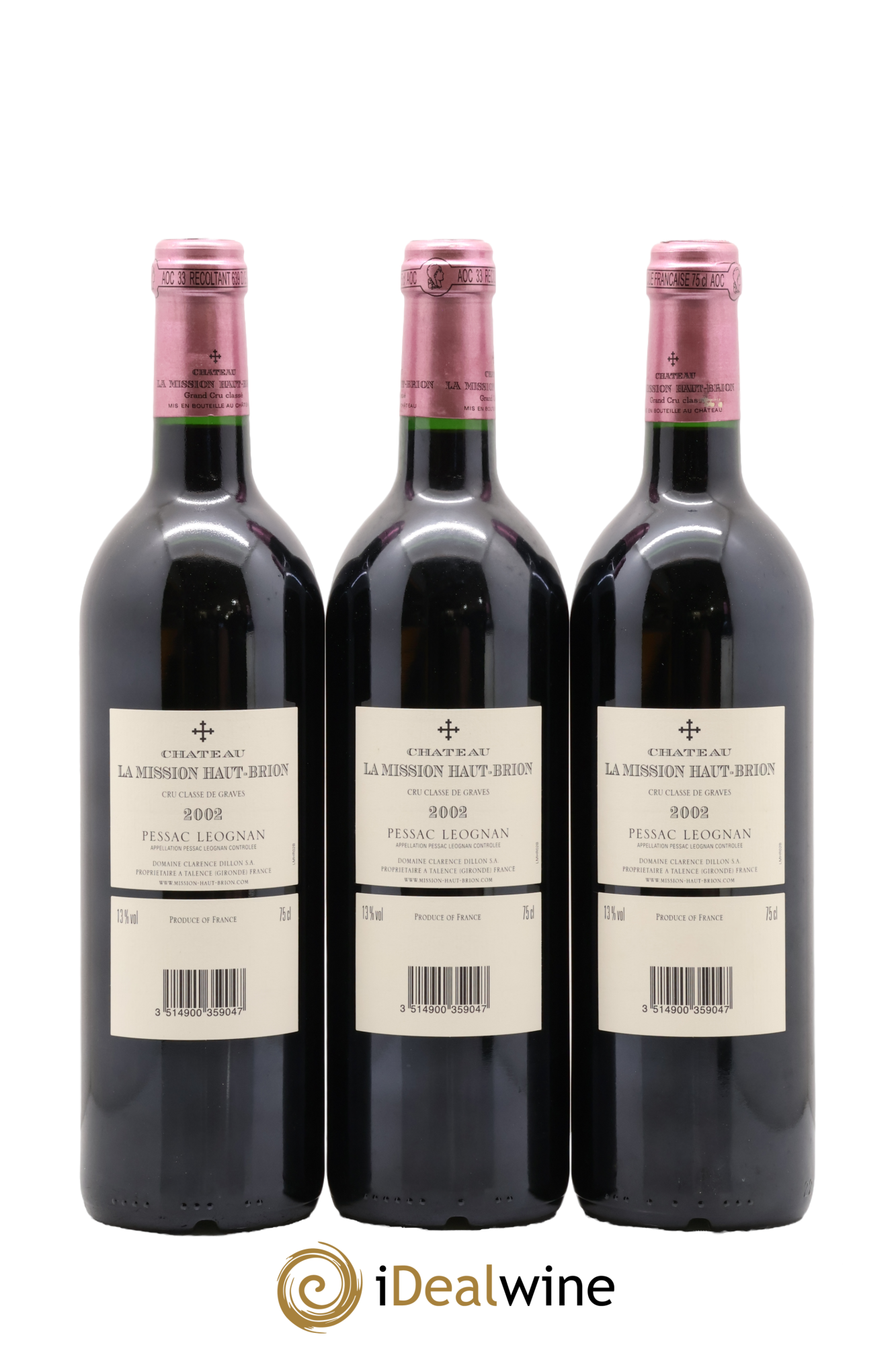 Château la Mission Haut-Brion Cru Classé de Graves 2002 - Lot of 12 bottles - 8