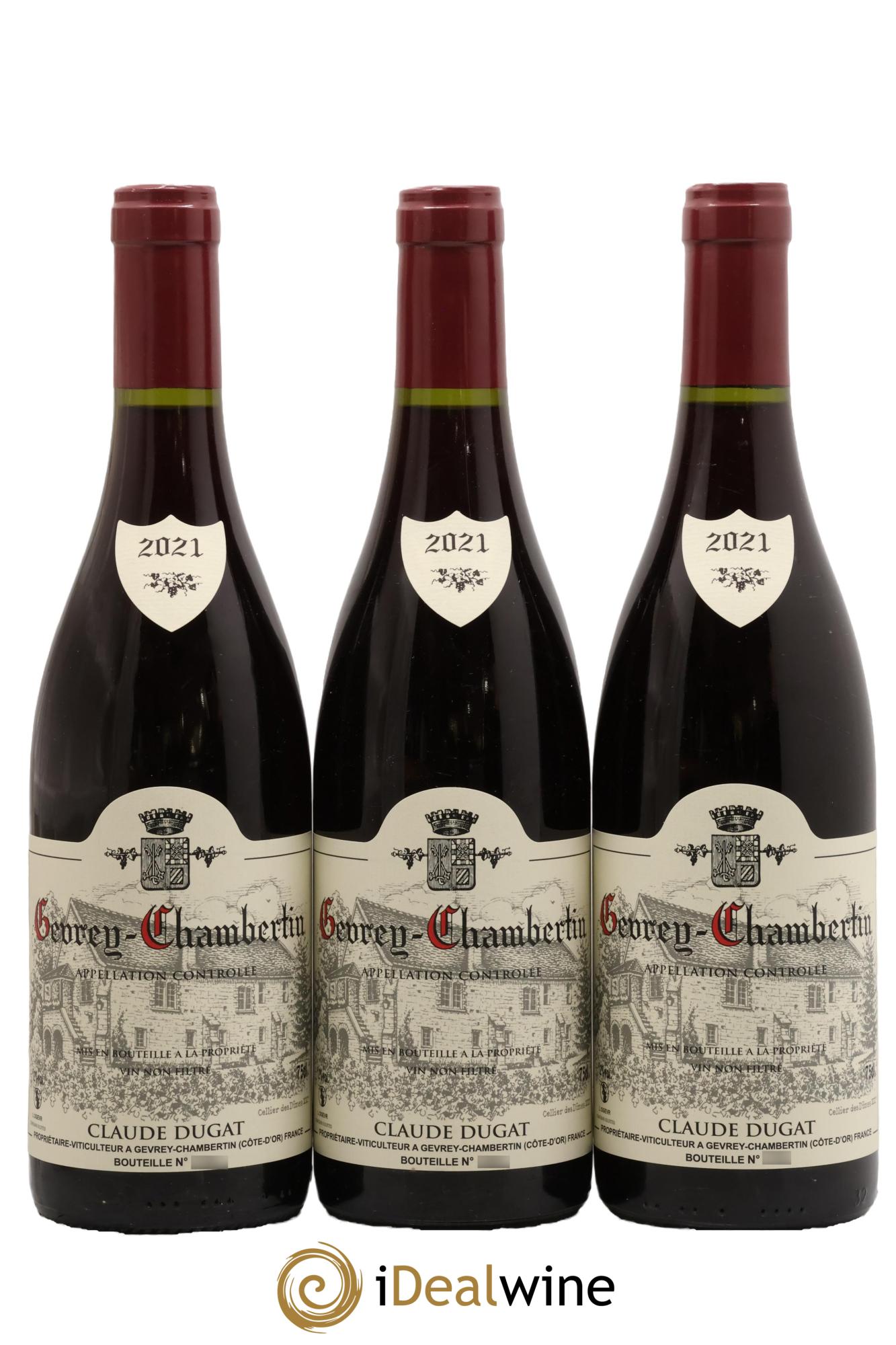 Gevrey-Chambertin Claude Dugat 2021 - Lot de 3 bouteilles - 0
