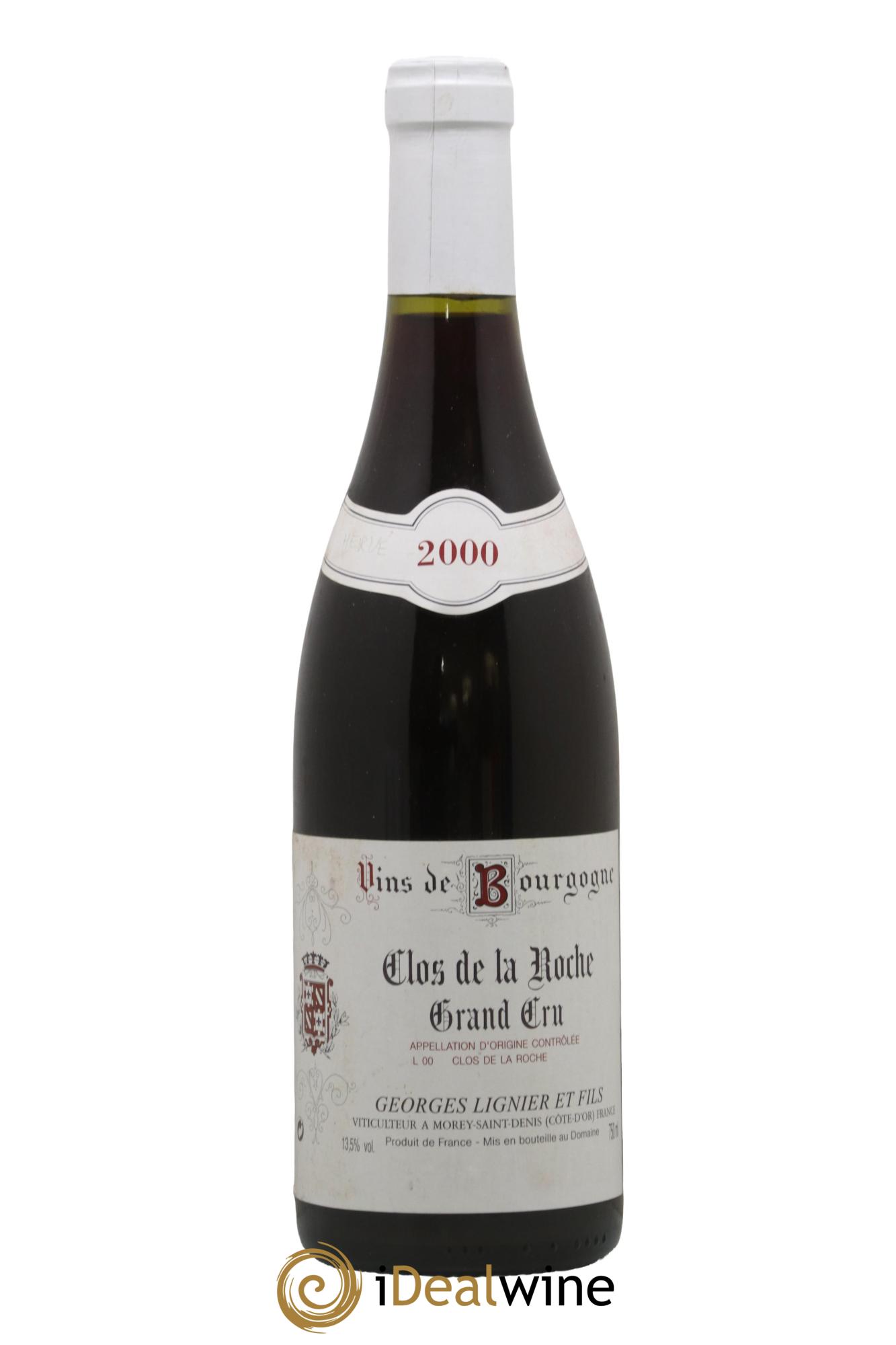 Clos de la Roche Grand Cru Georges Lignier (Domaine) 2000 - Lot de 1 bouteille - 0