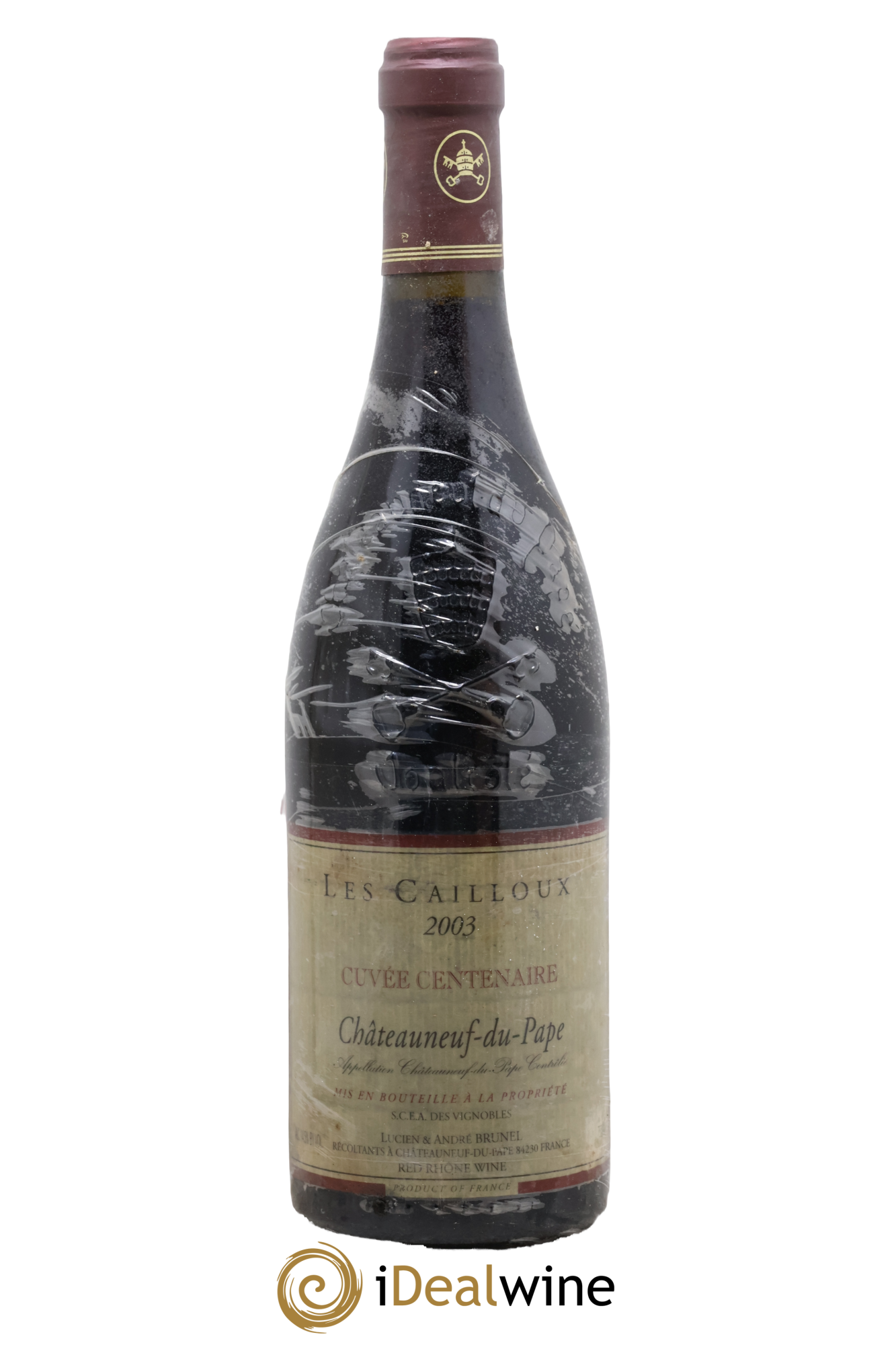 Châteauneuf-du-Pape Les Cailloux Cuvée Centenaire André Brunel 2003 - Lot of 1 bottle - 0