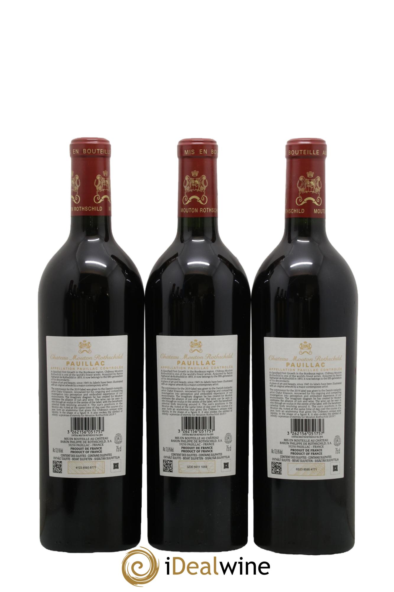 Château Mouton Rothschild 1er Grand Cru Classé 2019 - Lot de 6 bouteilles - 2