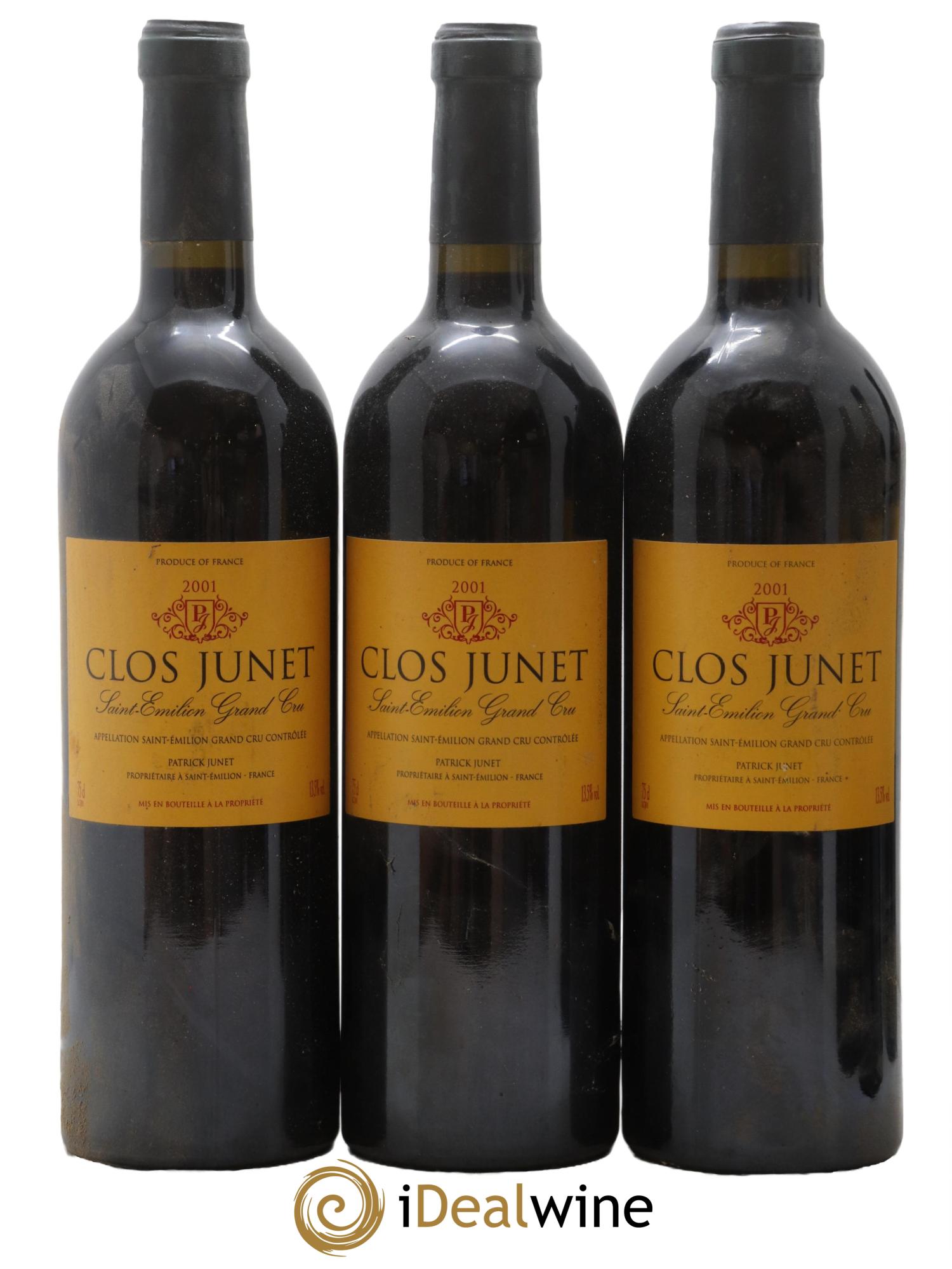 Saint-Émilion Grand Cru Clos Junet 2001 - Lot de 6 bouteilles - 2