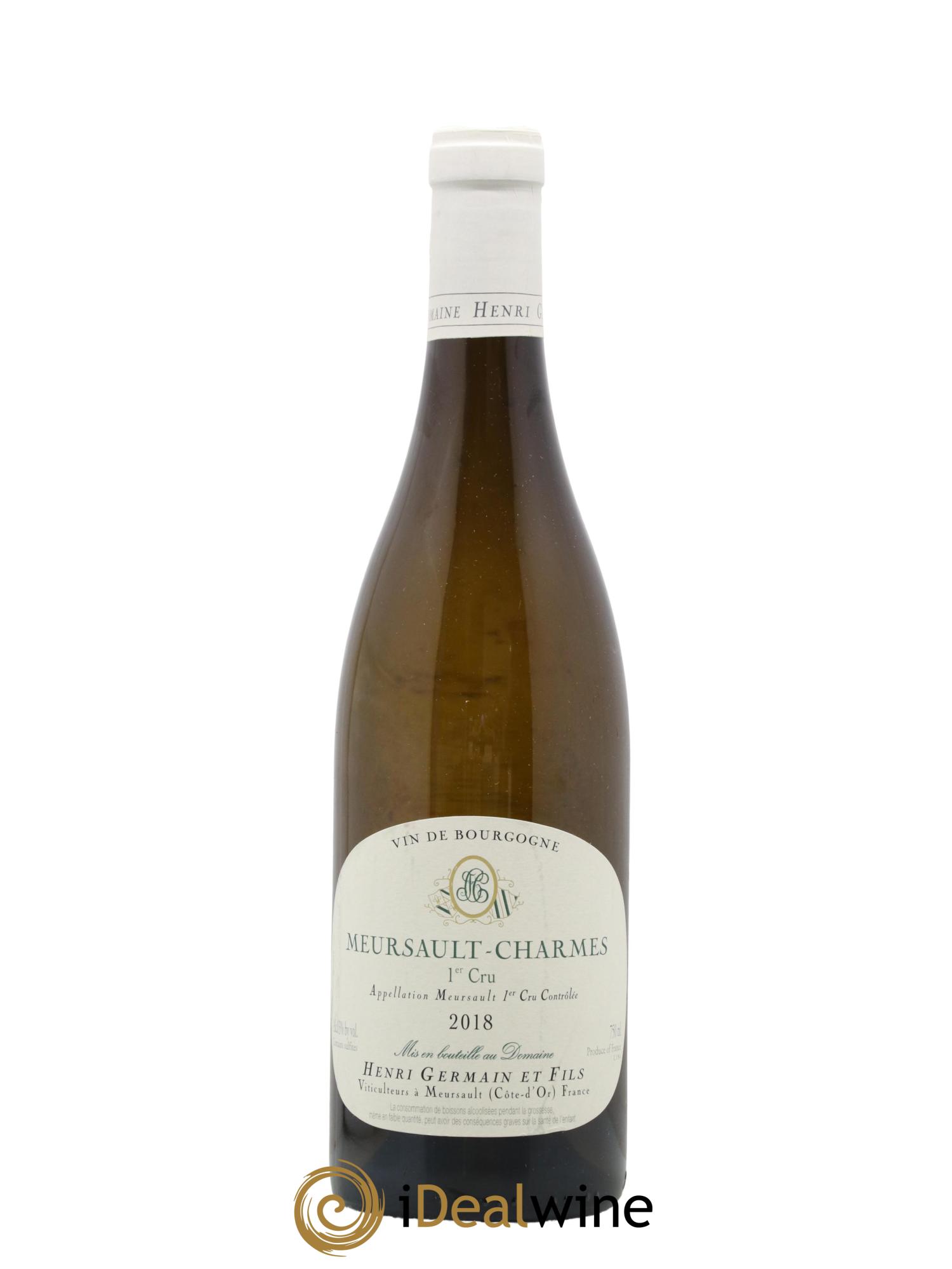 Meursault 1er Cru Charmes Henri Germain 2018 - Lot de 1 bouteille - 0