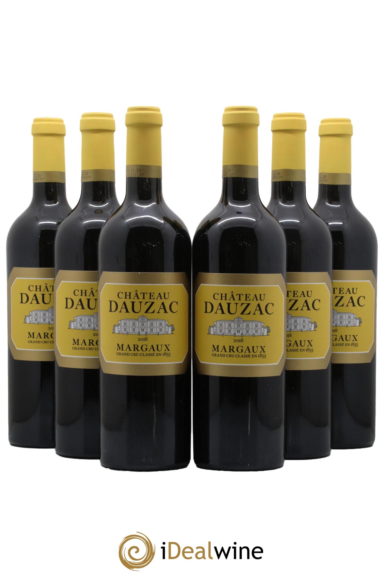 Château Dauzac 5ème Grand Cru Classé 2018 - Lot de 6 bouteilles - 0