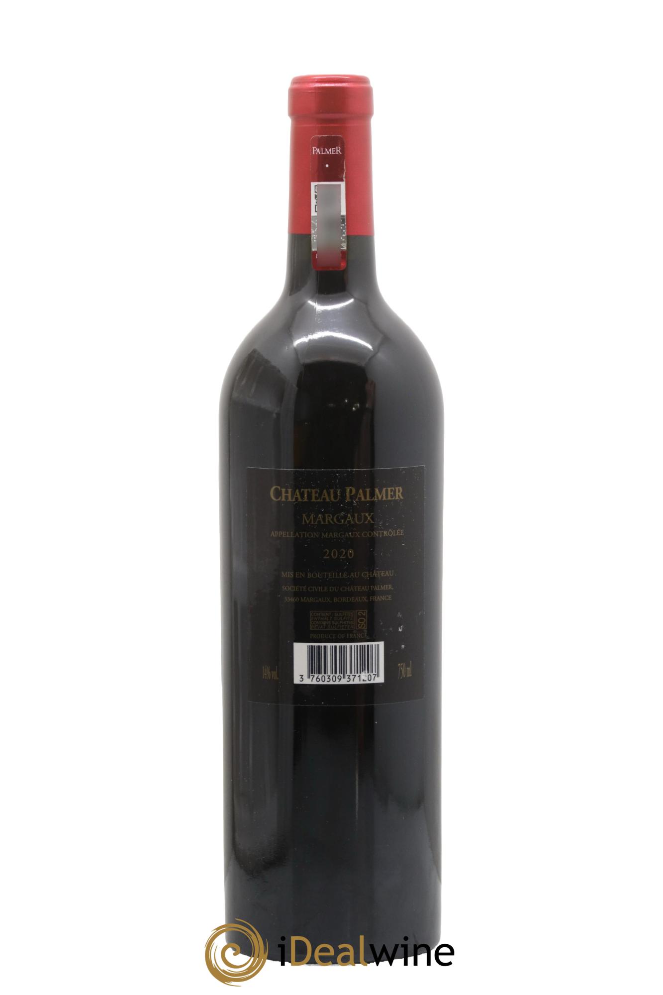 Château Palmer 3ème Grand Cru Classé  2020 - Lot of 1 bottle - 1