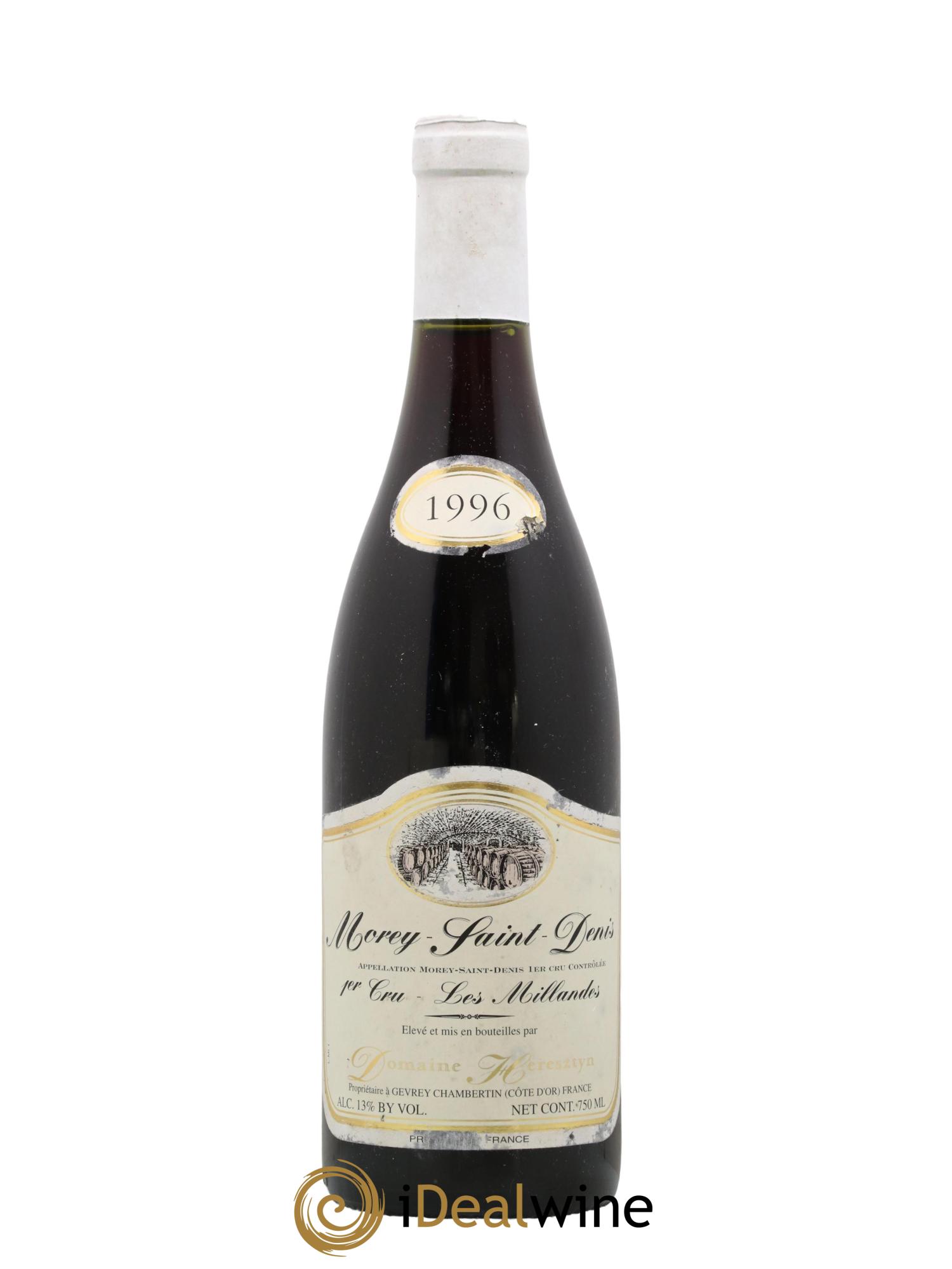 Morey-Saint-Denis 1er Cru Les Millandes Heresztyn (Domaine) 1996 - Lot de 1 bouteille - 0