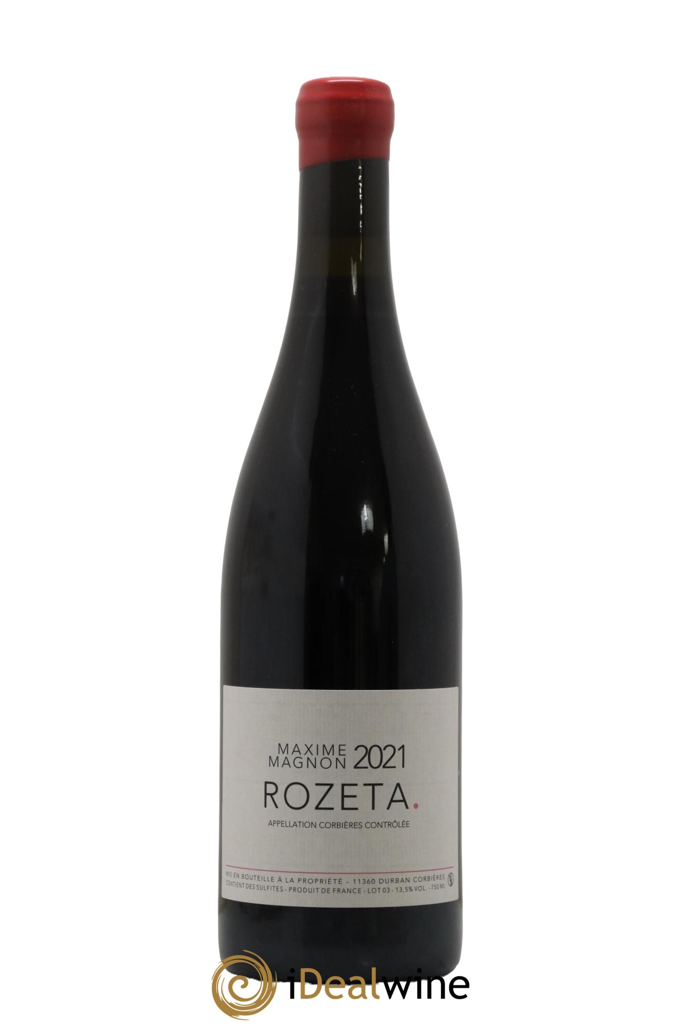 Corbières Rozeta Maxime Magnon 2021 - Lot of 1 bottle - 0