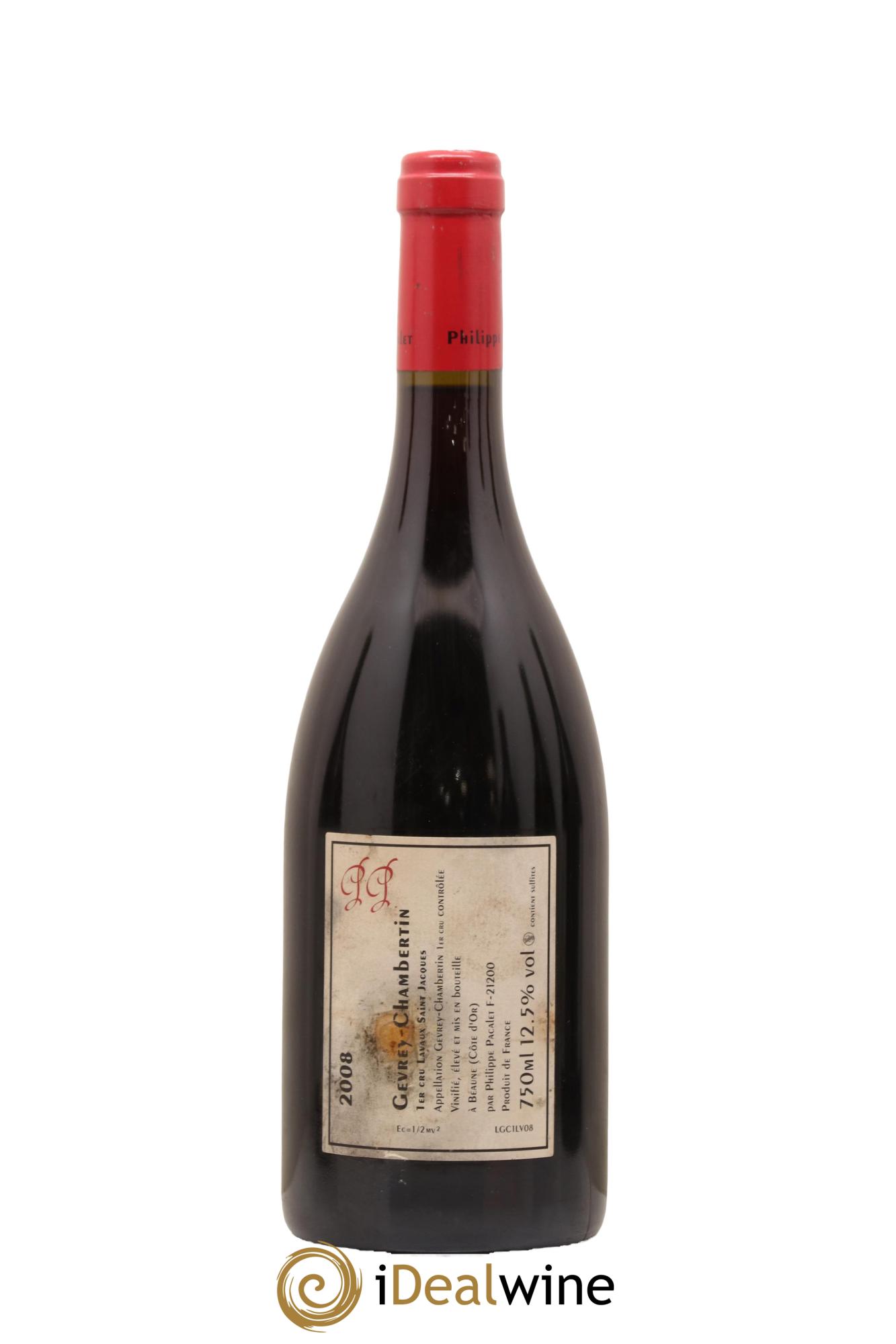 Gevrey-Chambertin 1er Cru Lavaux Saint-Jacques Philippe Pacalet 2008 - Lotto di 1 bottiglia - 1