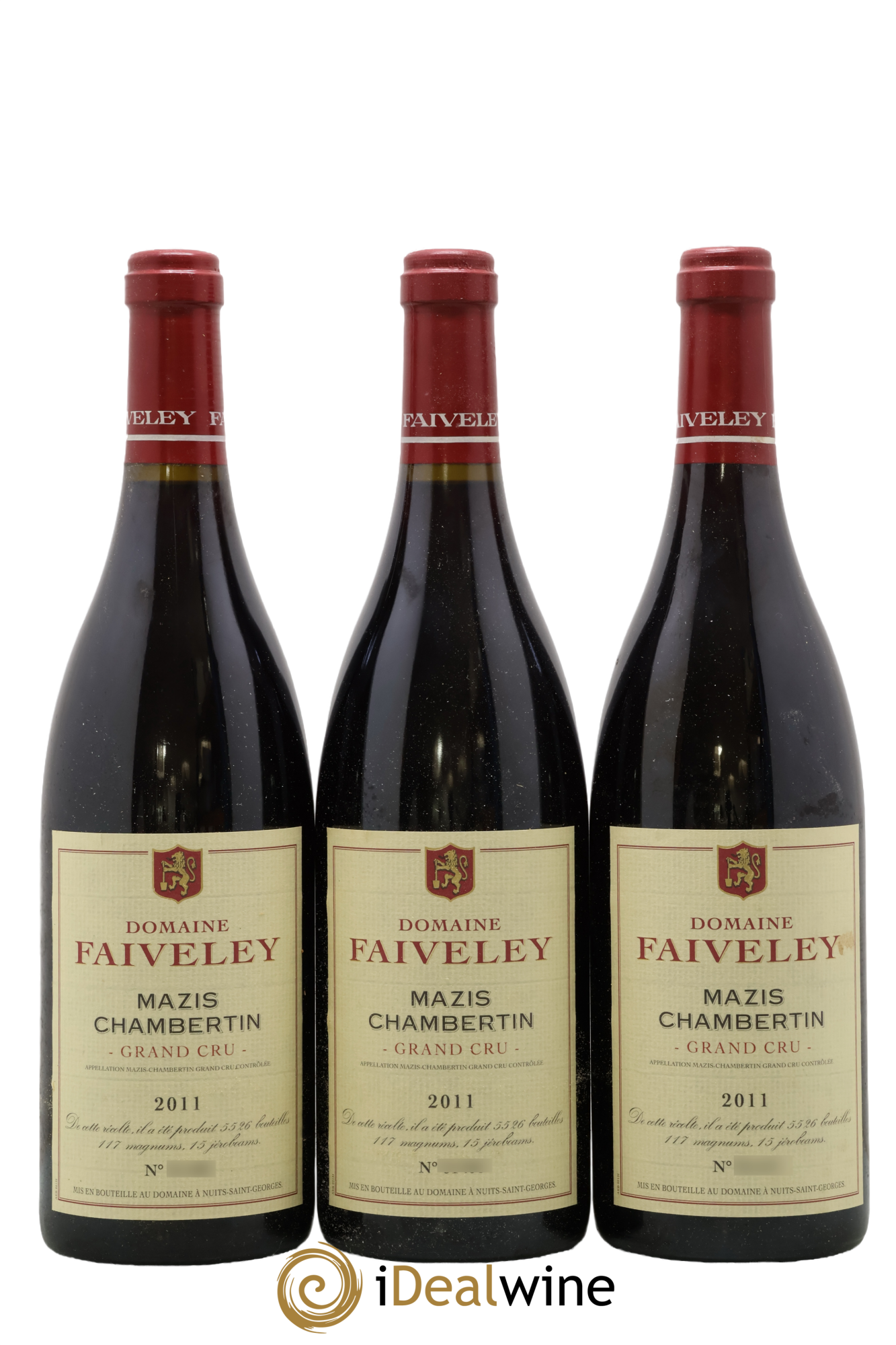 Mazis-Chambertin Grand Cru Faiveley 2011 - Lot of 3 bottles - 0