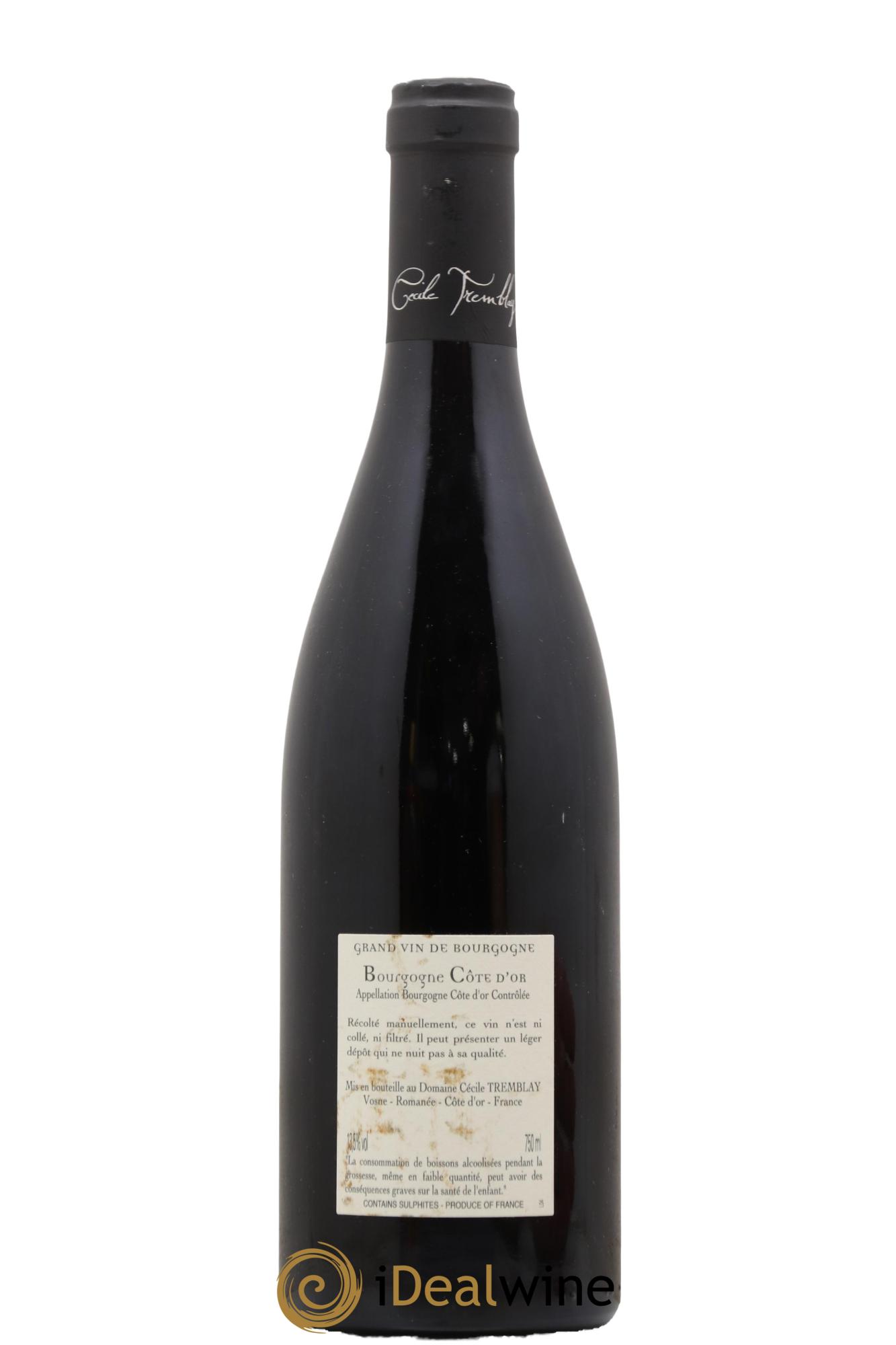 Bourgogne Côte-d'Or Cécile Tremblay 2020 - Lot de 1 bouteille - 1
