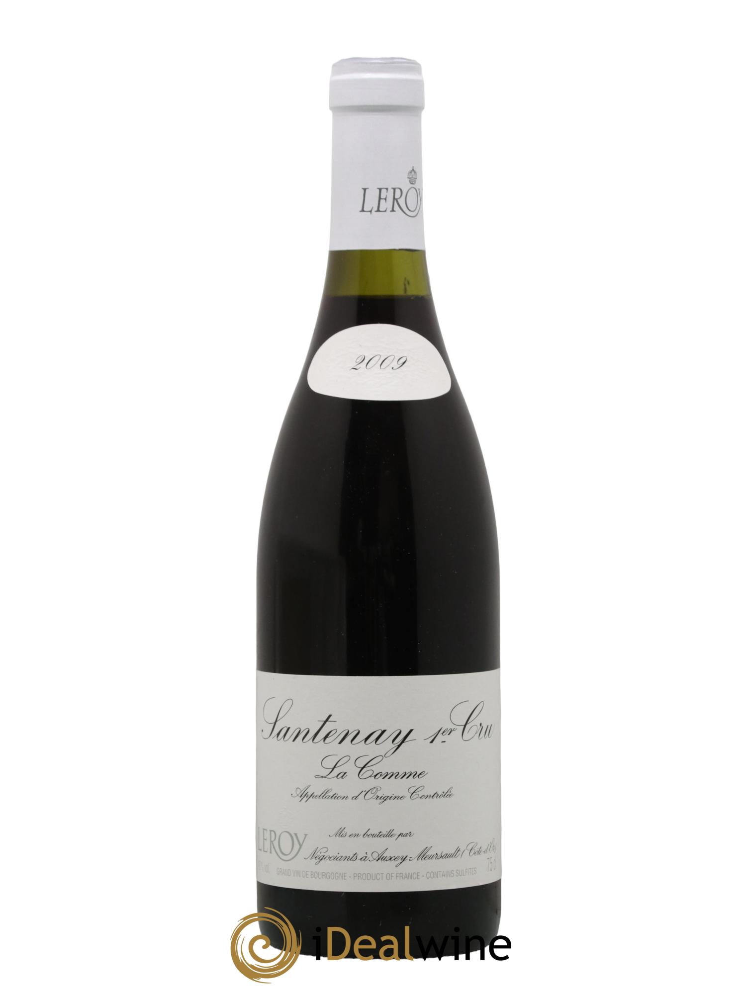 Santenay 1er Cru La Comme Leroy SA 2009 - Lot de 1 bouteille - 0