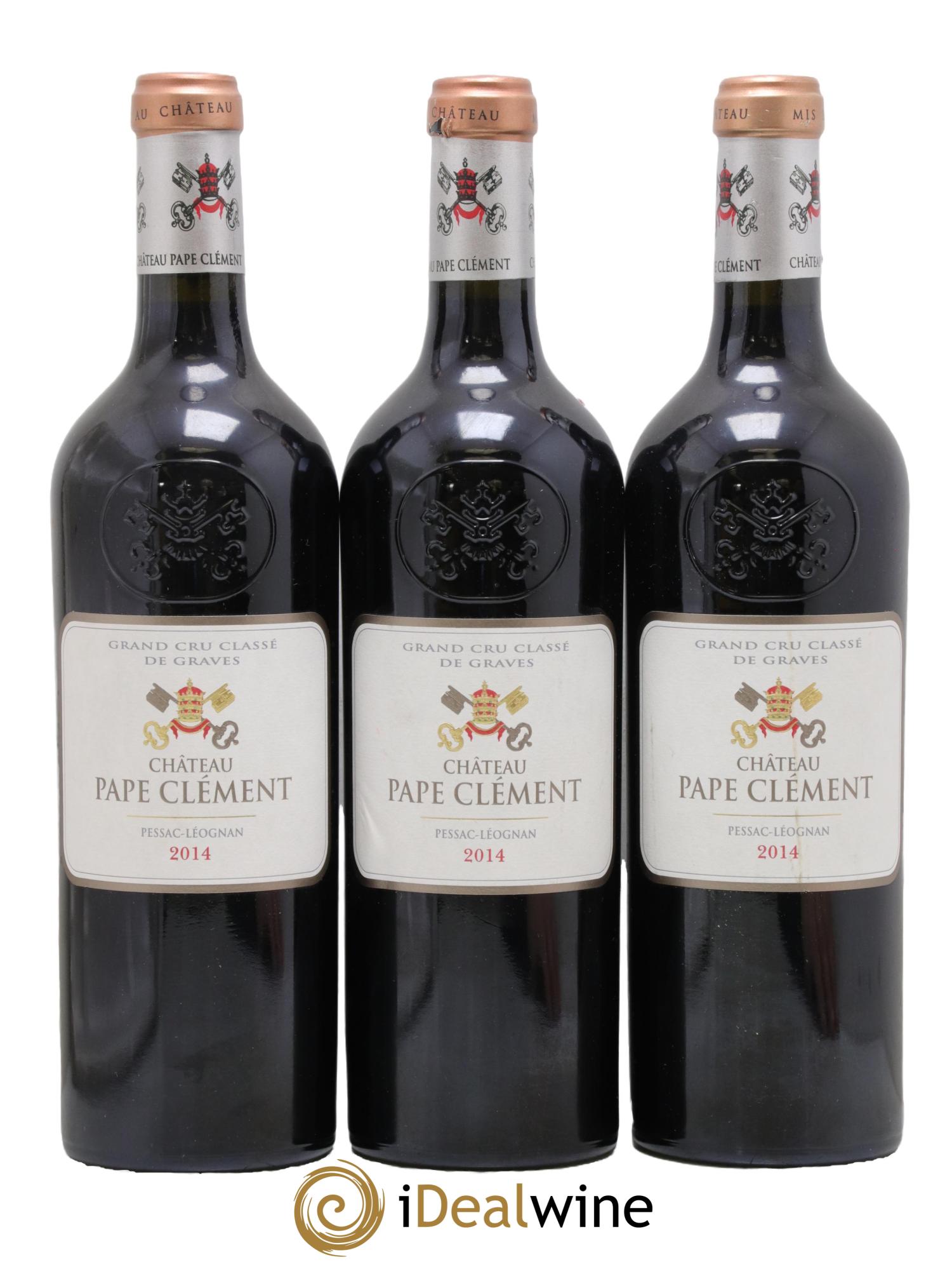 Château Pape Clément Cru Classé de Graves 2014 - Lot of 3 bottles - 0
