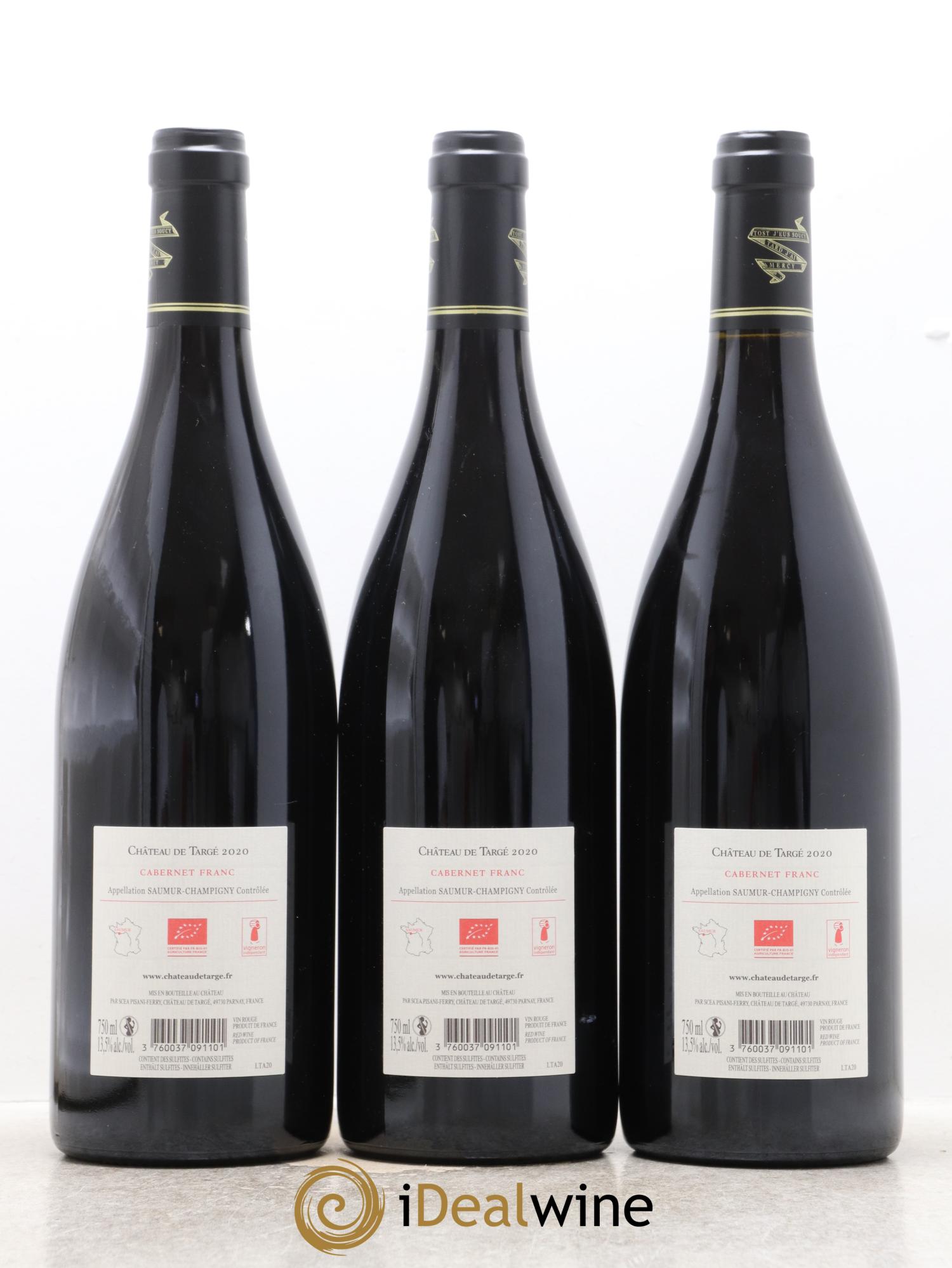 Saumur-Champigny Château de Targé 2020 - Lot de 3 bouteilles - 1