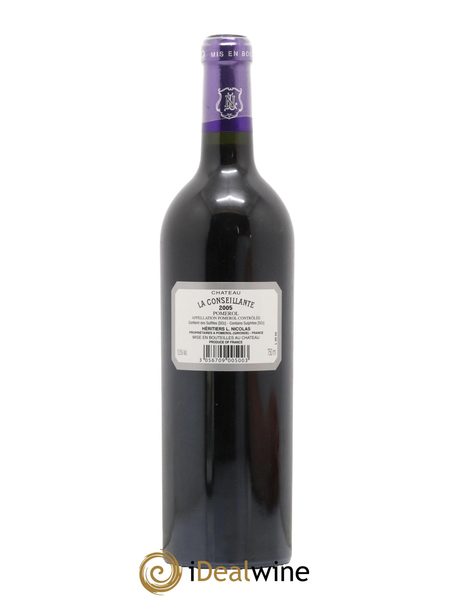 Château la Conseillante 2005 - Lot de 1 bouteille - 1