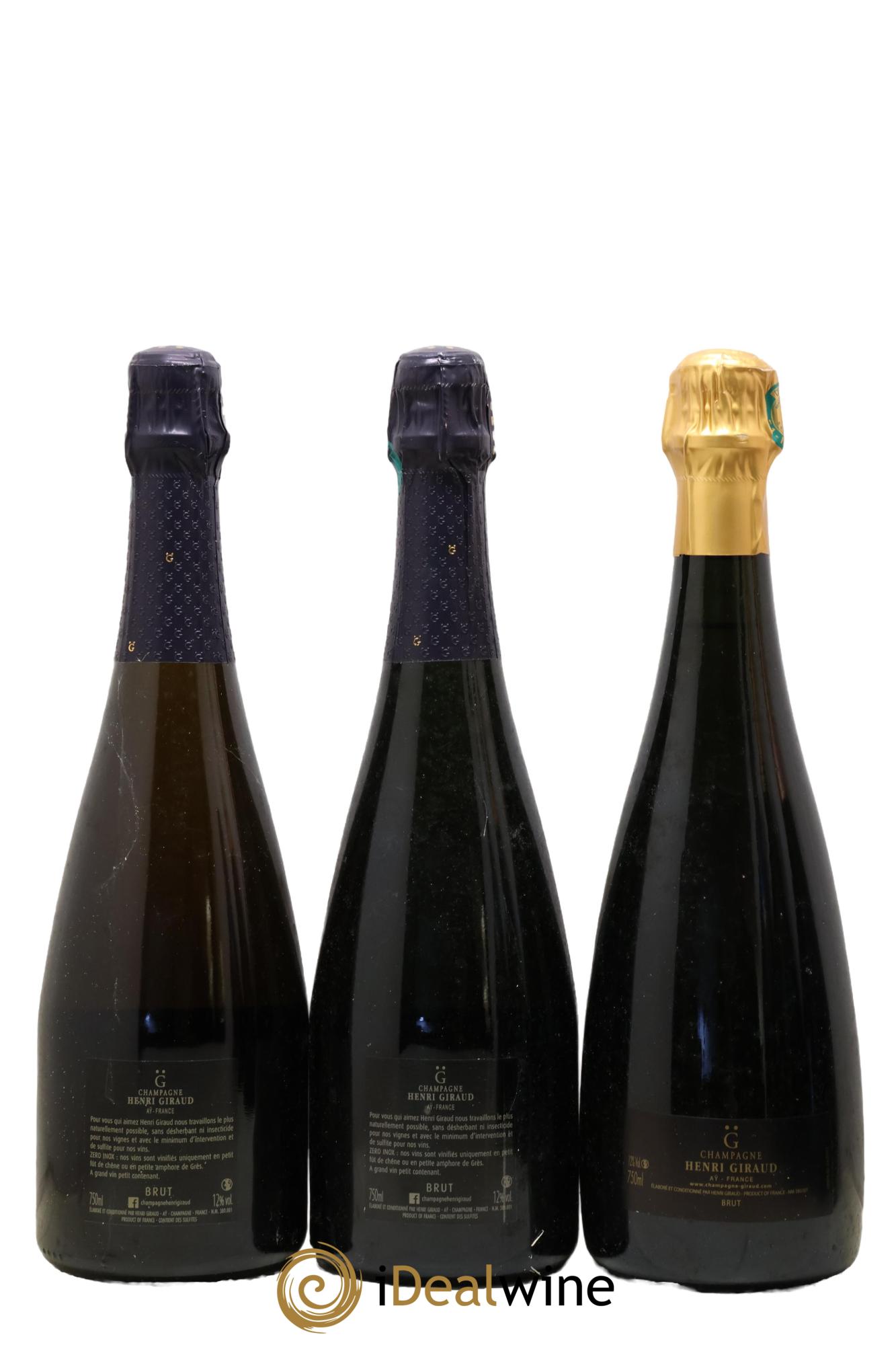 Champagne Coffret Collection Henri Giraud Expérience (MV 16, MV Rosé, Esprit Nature, Dame Jane Rosé, Hommage au Pinot Noir, Blanc de Craie) - Lot of 6 bottles - 2