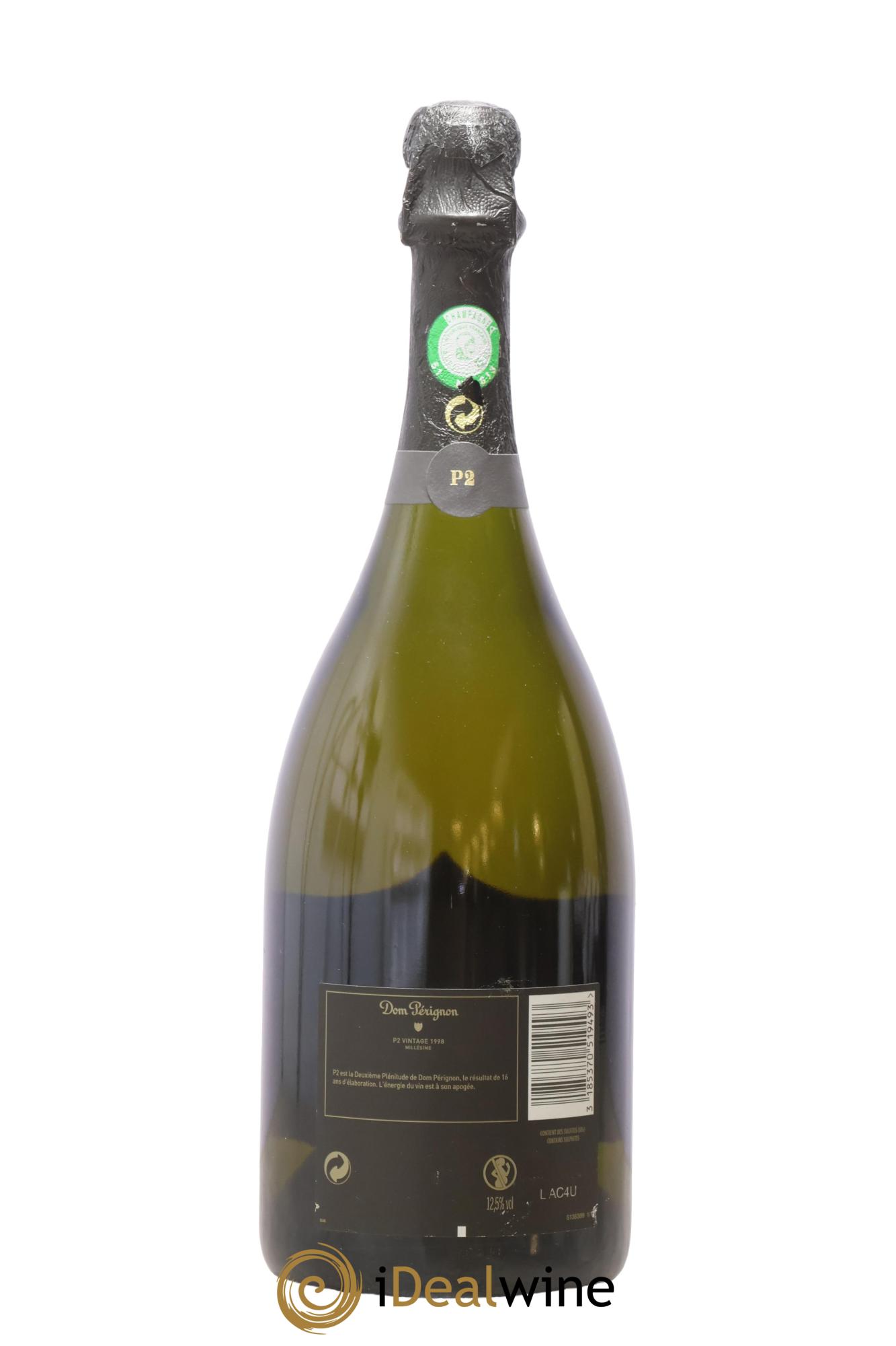 2eme Plénitude (P2) Dom Pérignon 1998 - Posten von 1 Flasche - 1