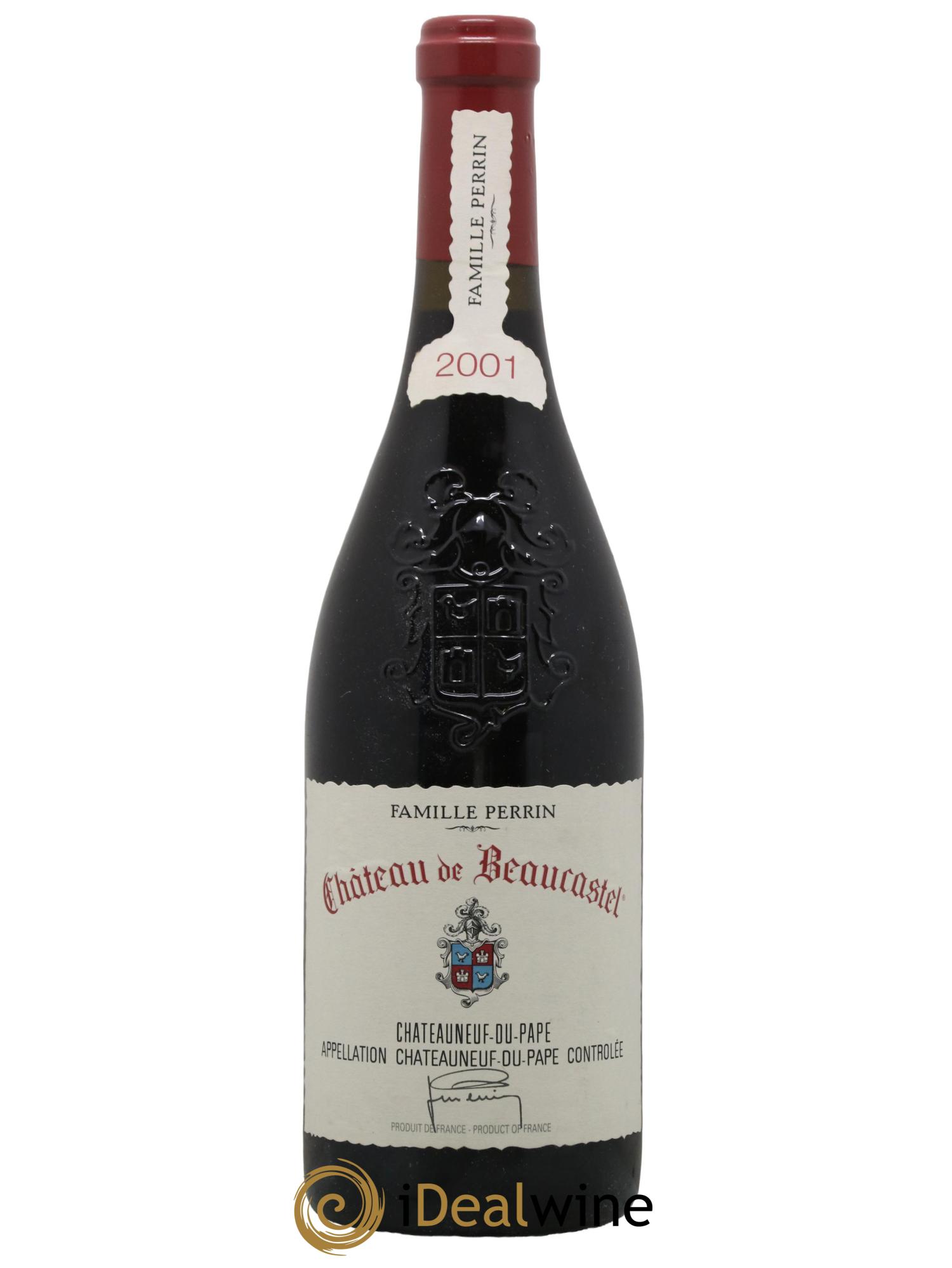 Châteauneuf-du-Pape Château de Beaucastel Famille Perrin 2001 - Lot de 1 bouteille - 0