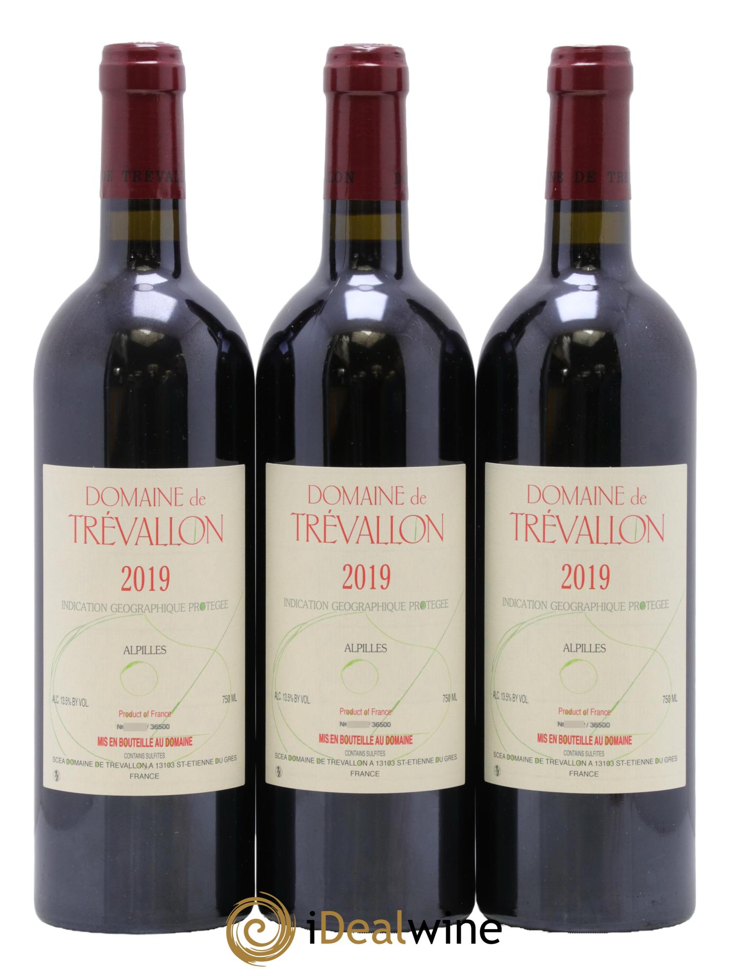 Alpilles Trévallon (Domaine de) Eloi Dürrbach 2019 - Lot de 3 bouteilles - 0