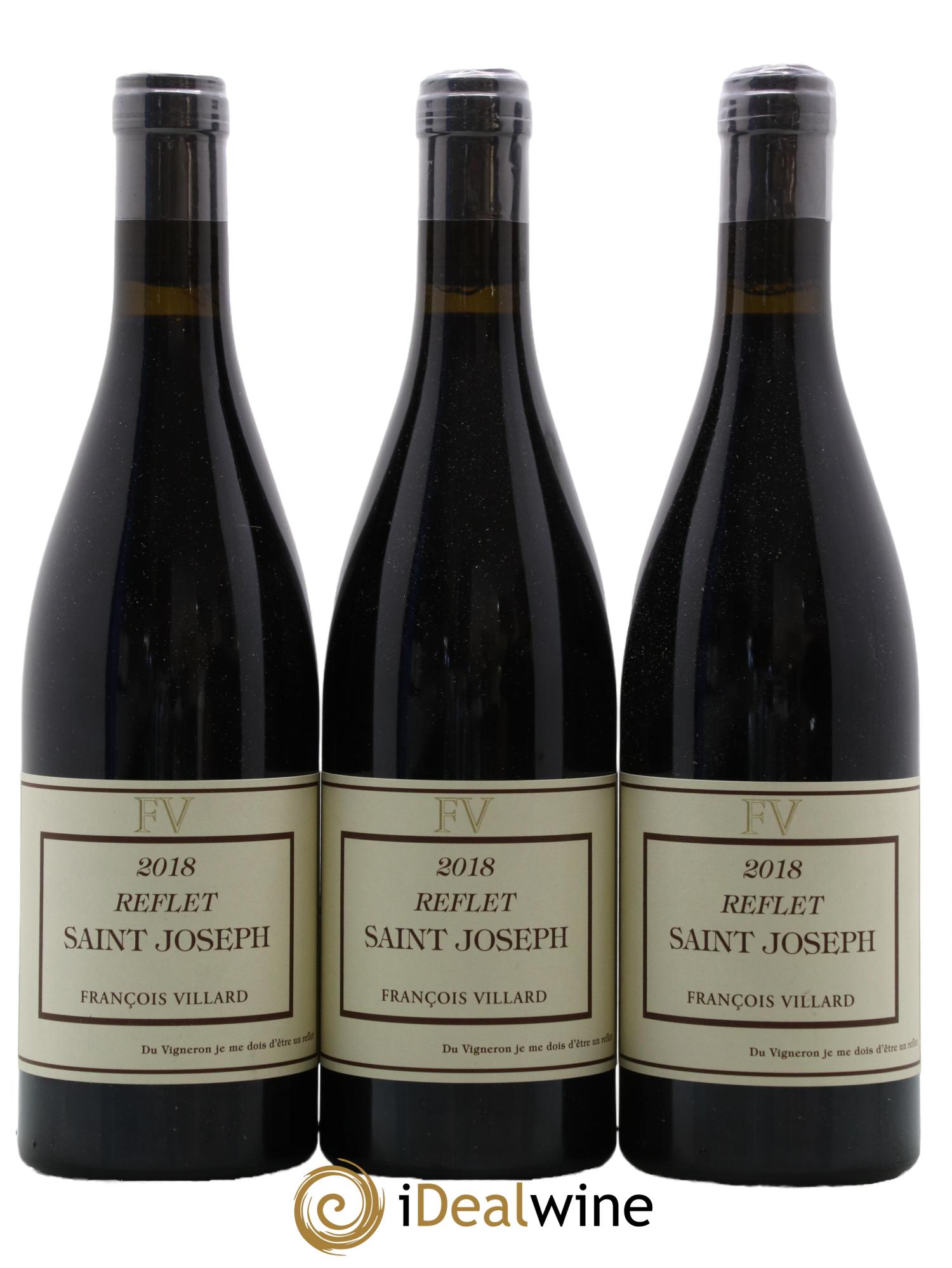 Saint-Joseph Reflet François Villard 2018 - Lotto di 3 bottiglie - 0