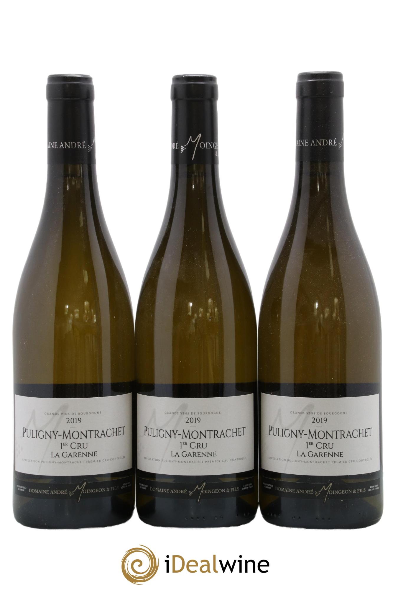 Puligny-Montrachet 1er Cru La Garenne Domaine Moingeon 2019 - Lot de 3 bouteilles - 0