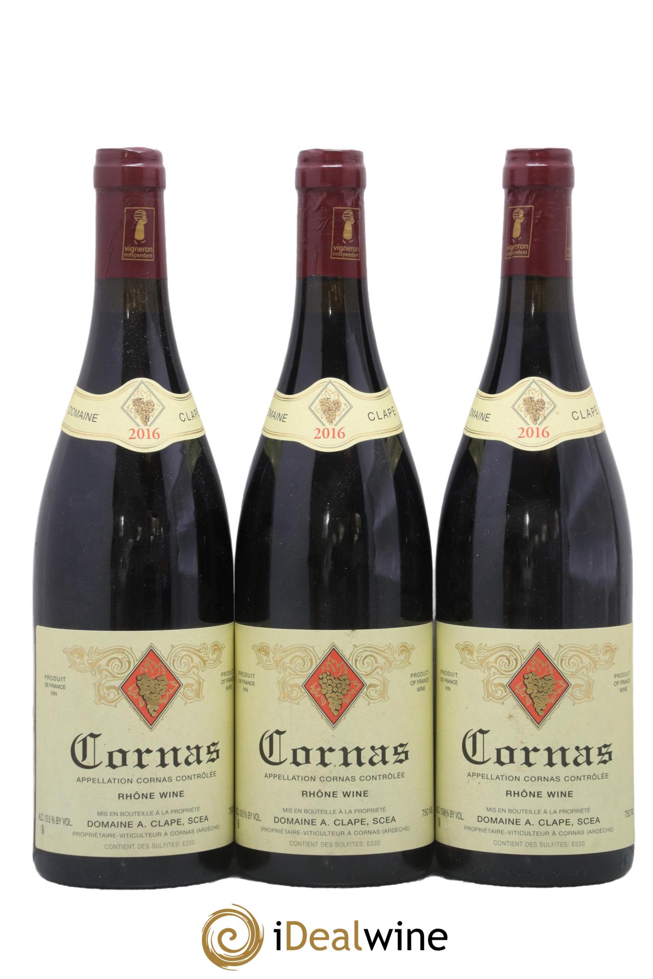 Cornas Auguste Clape 2016 - Posten von 3 Flaschen - 0