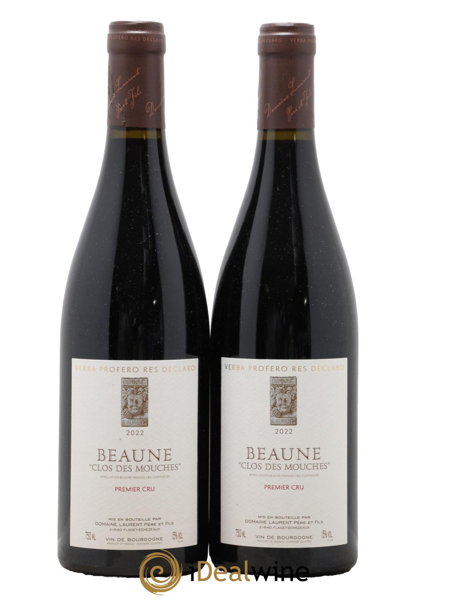 Beaune 1er Cru Clos des Mouches Dominique Laurent 2022 - Lot de 2 bouteilles - 0