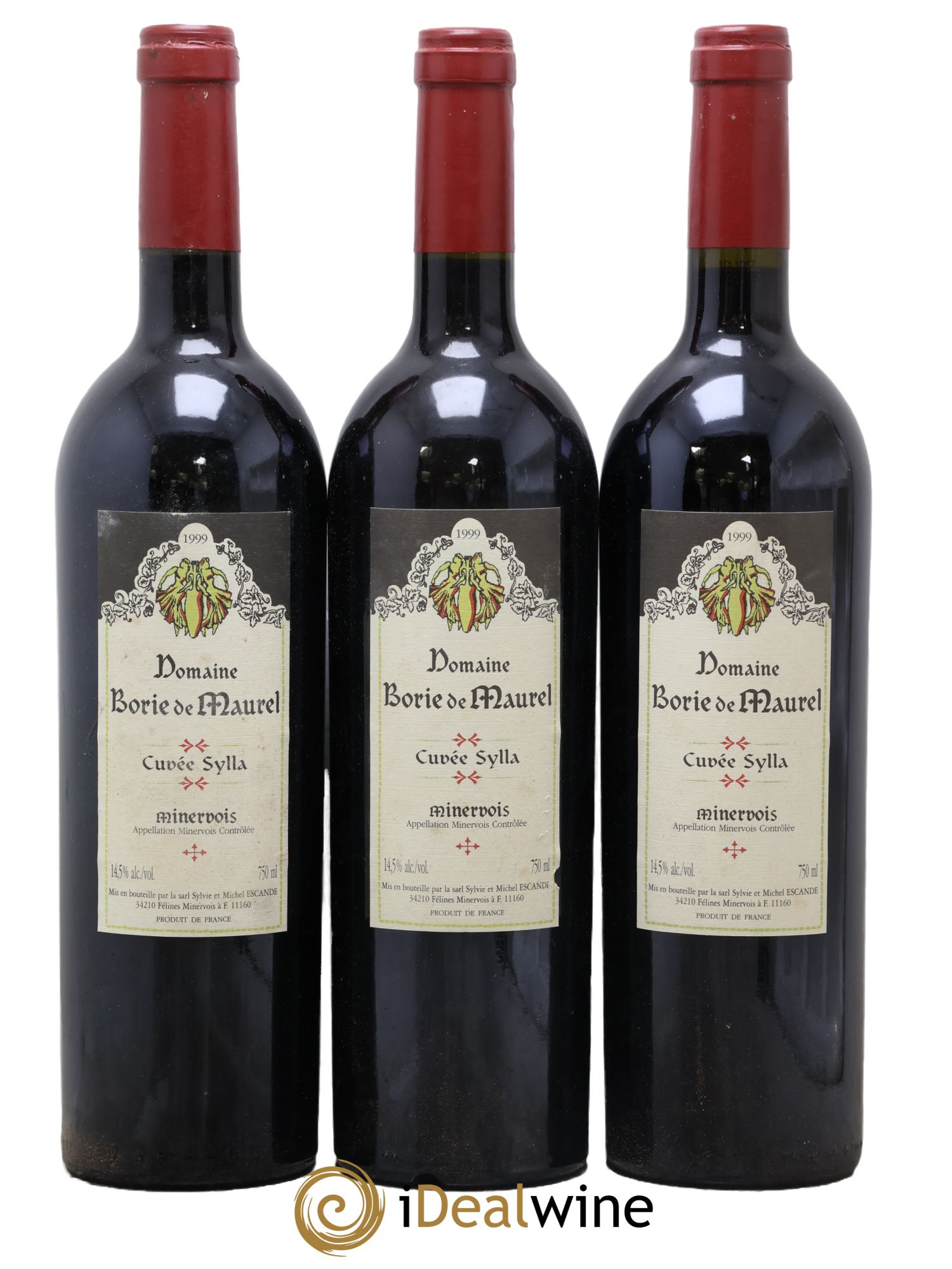 Minervois Cuvée Sylla Borie de Maurel (Domaine) 1999 - Lot de 3 bouteilles - 0