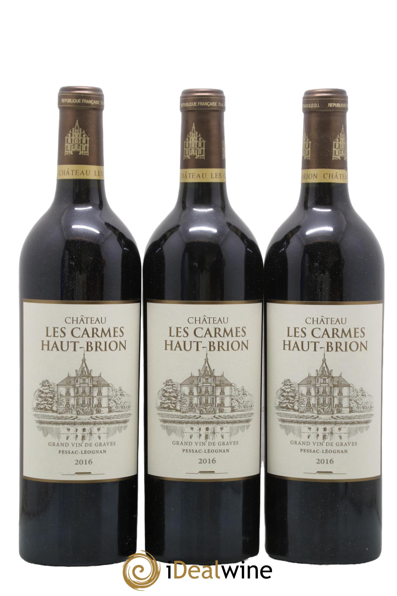 Château Les Carmes Haut-Brion 2016 - Lot of 6 bottles - 1