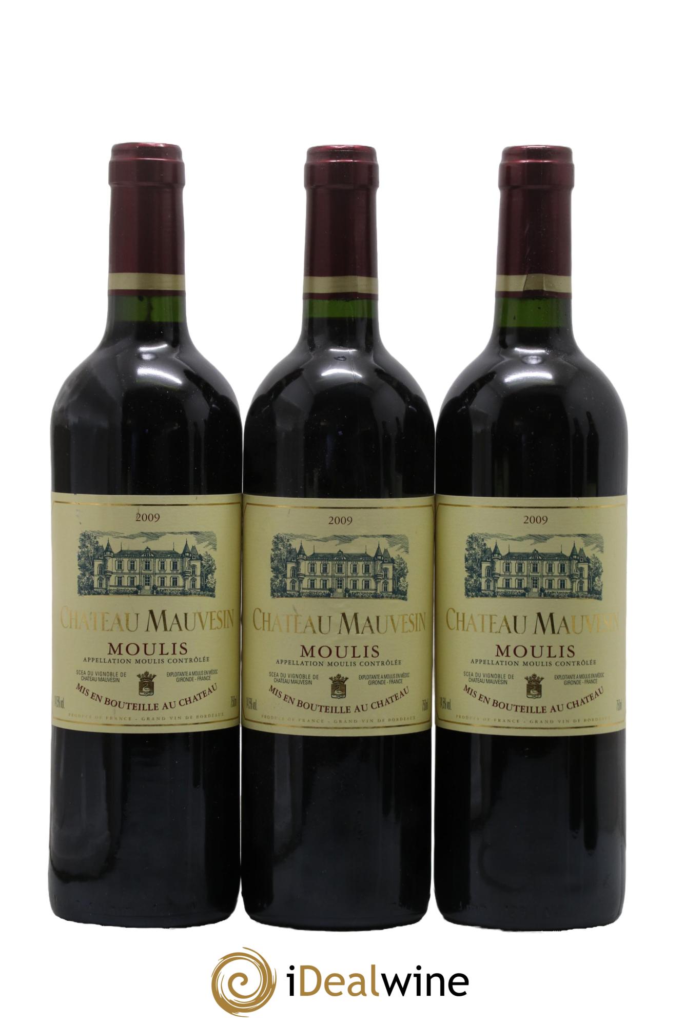 Château Mauvesin Cru Bourgeois 2009 - Lot de 3 bouteilles - 0