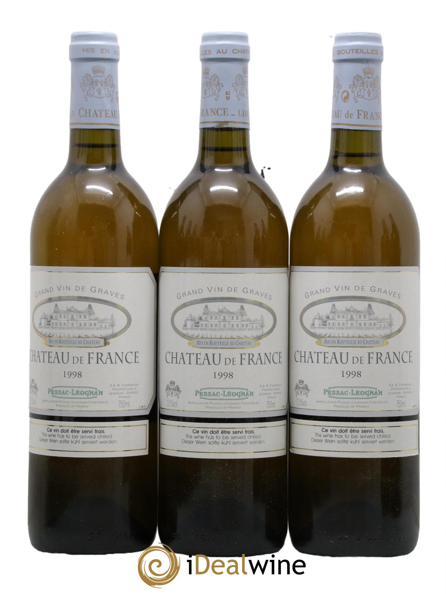 Château de France 1998 - Lot de 12 bouteilles - 2